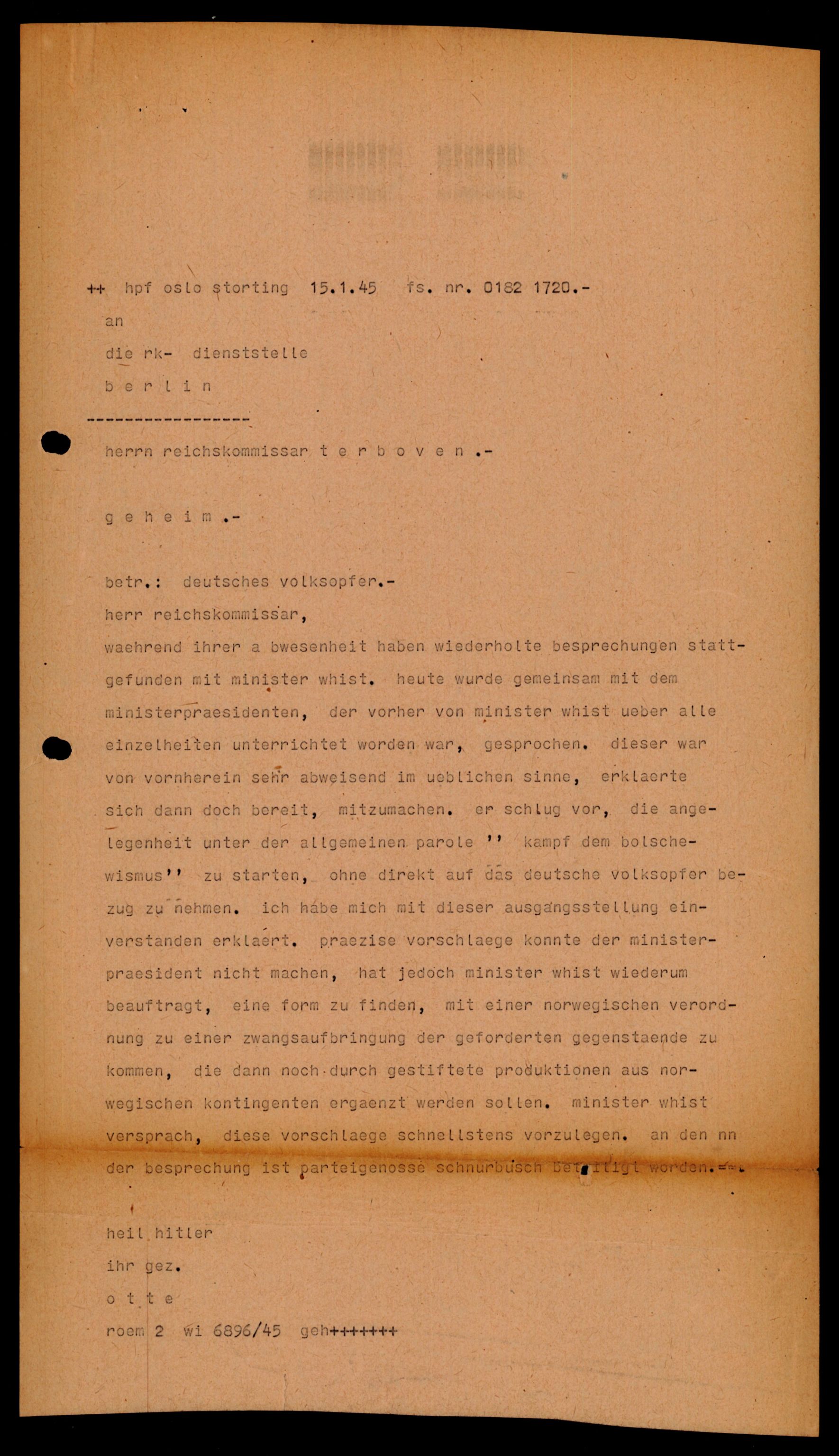 Forsvarets Overkommando. 2 kontor. Arkiv 11.4. Spredte tyske arkivsaker, AV/RA-RAFA-7031/D/Dar/Darb/L0012: Reichskommissariat - Hauptabteilung Volkswirtschaft, 1940-1945, p. 774