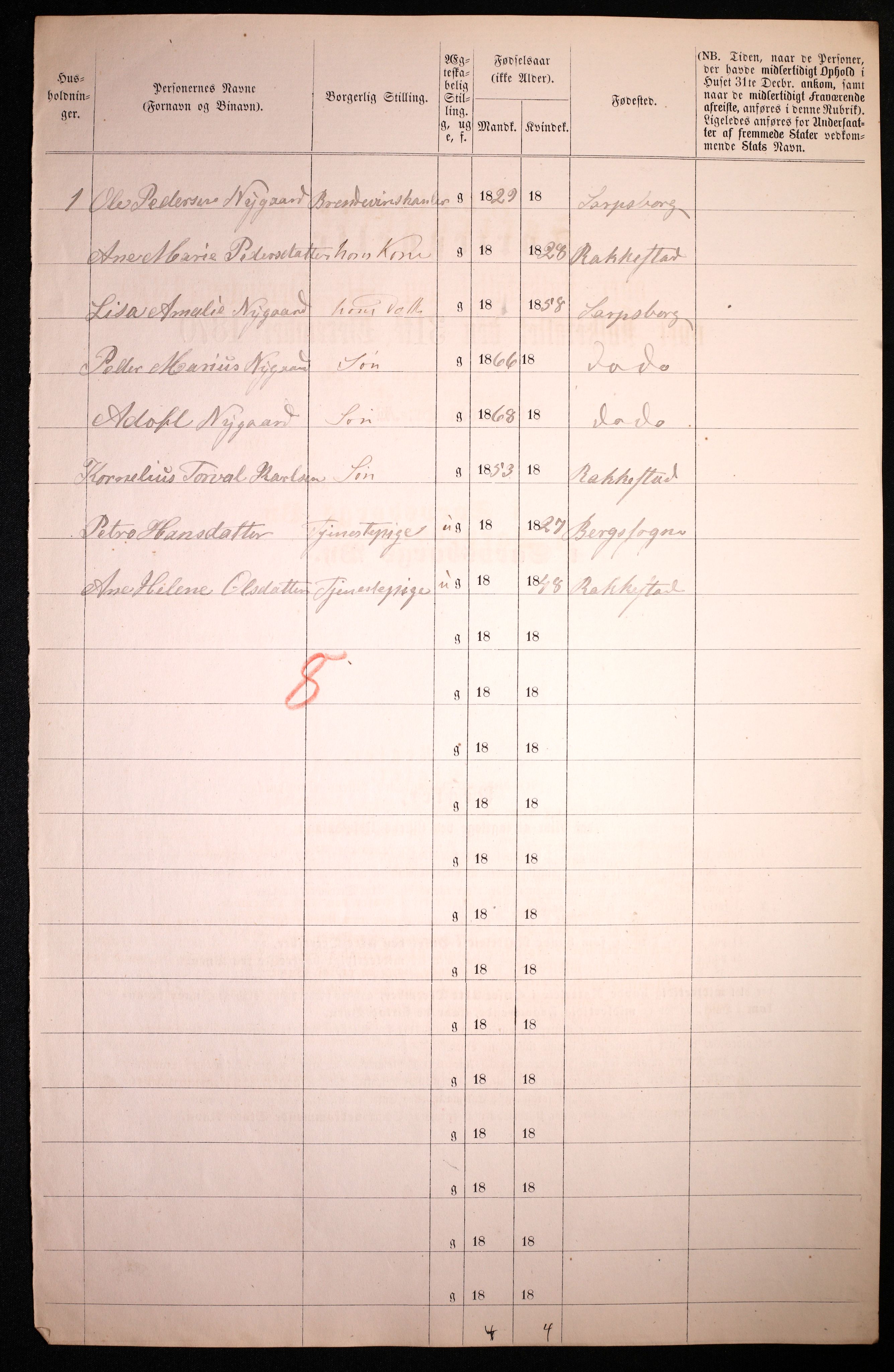 RA, 1870 census for 0102 Sarpsborg, 1870, p. 314