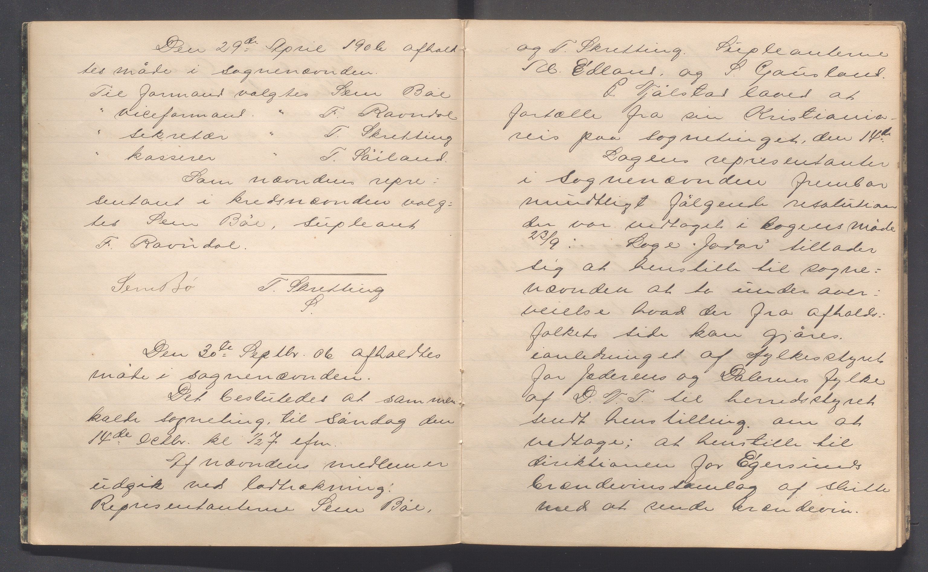 Hå kommune - PA 014 Afholdsfolkets soknenemnd for Nærbø, IKAR/K-102221/A/L0001: Møtebok, 1906-1912, p. 6