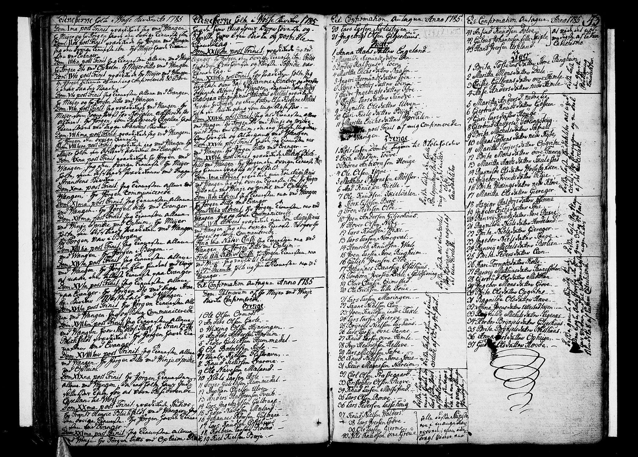 Voss sokneprestembete, SAB/A-79001/H/Haa: Parish register (official) no. A 9, 1780-1810, p. 53