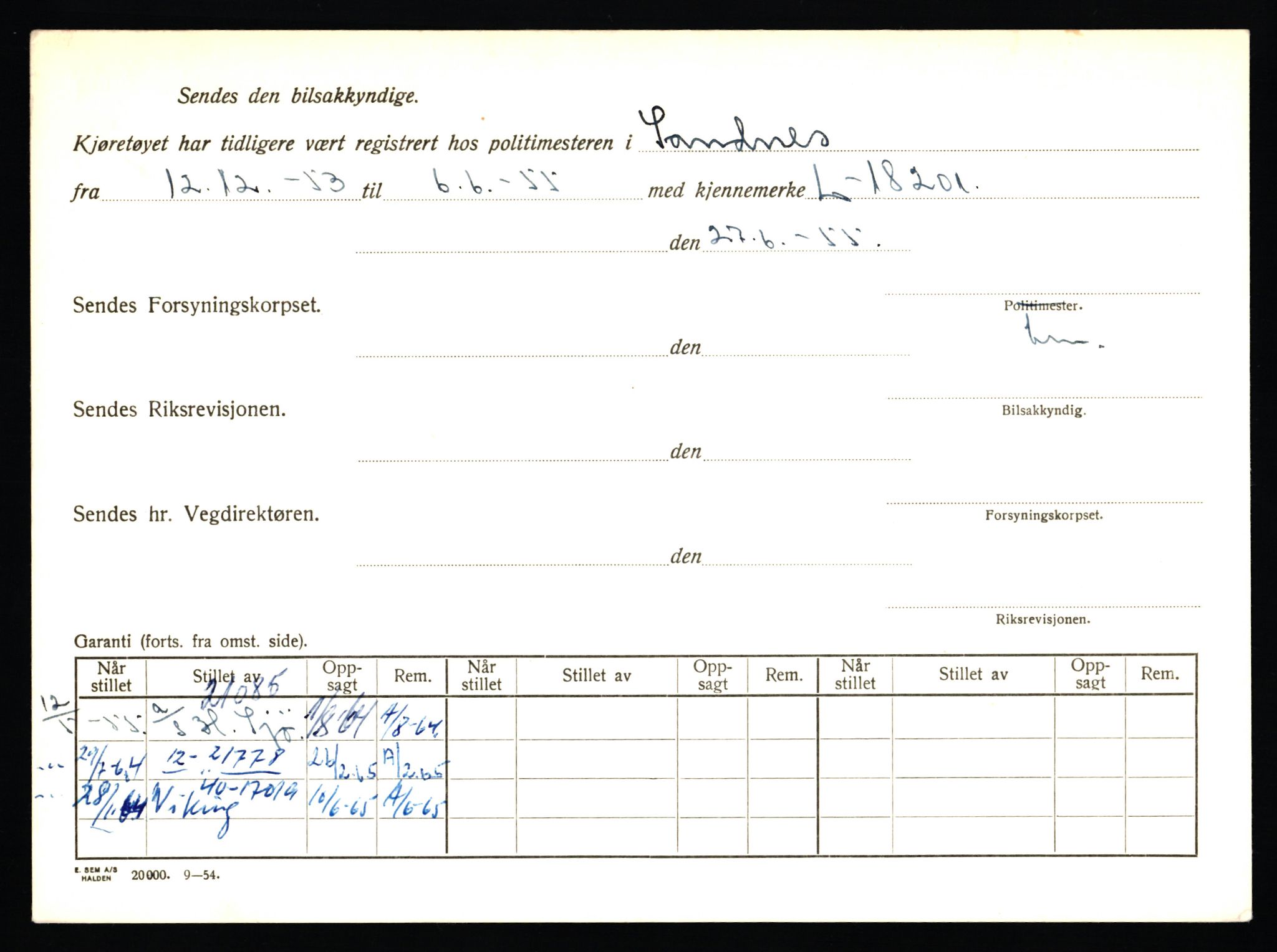 Stavanger trafikkstasjon, AV/SAST-A-101942/0/F/L0033: L-18150 - L-18599, 1930-1971, p. 320