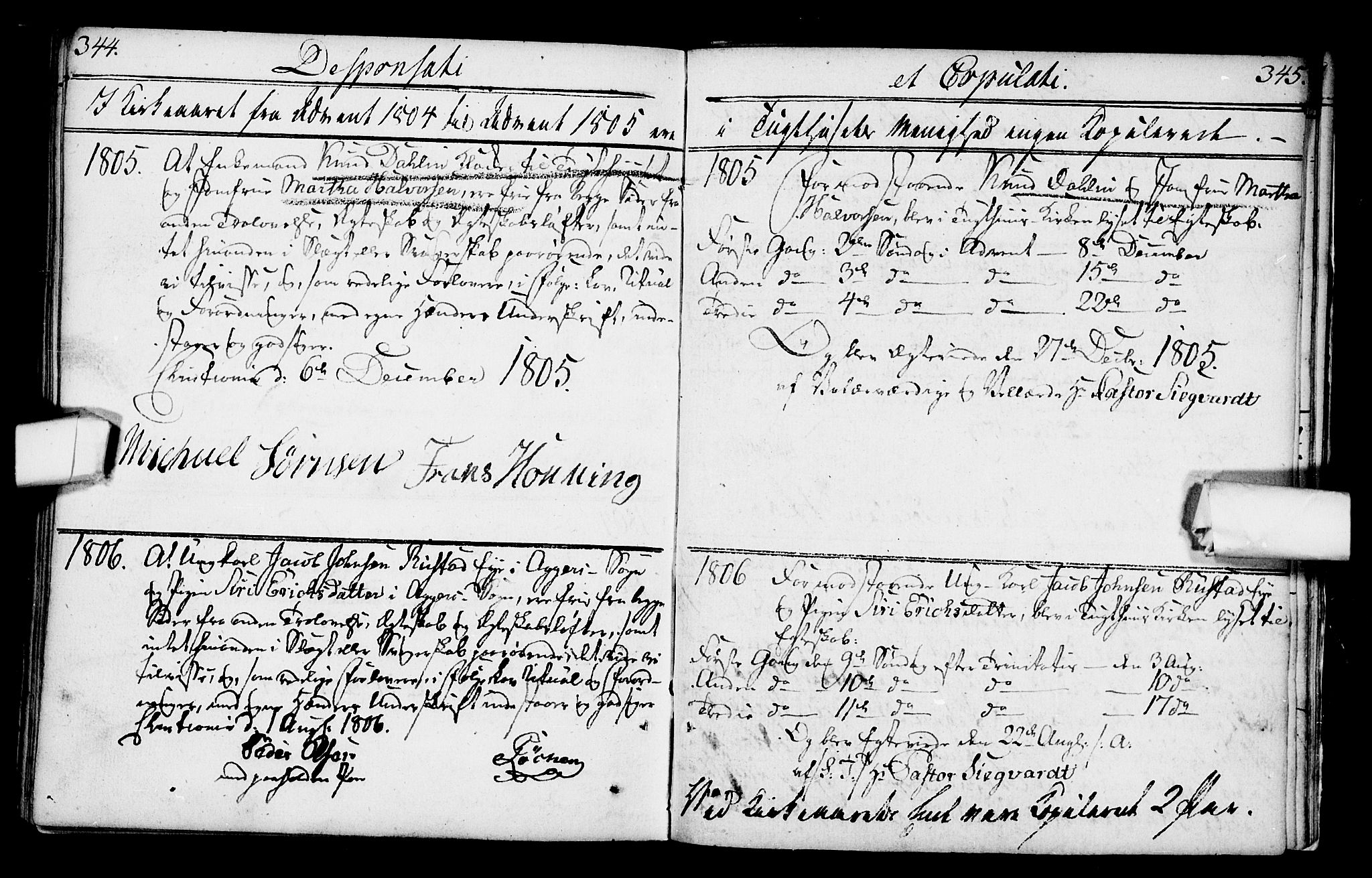 Kristiania tukthusprest Kirkebøker, SAO/A-10881/F/Fa/L0001: Parish register (official) no. 1, 1758-1828, p. 344-345