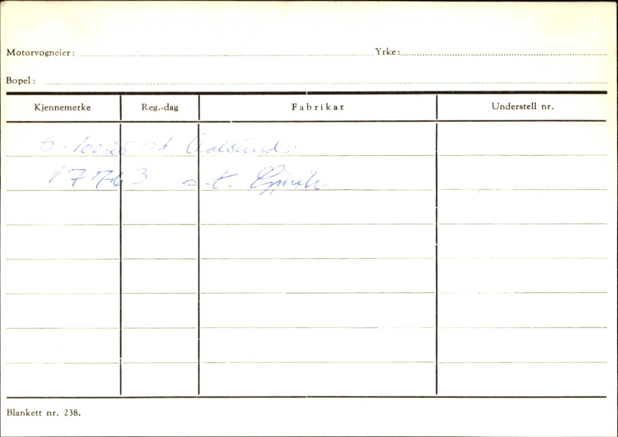 Statens vegvesen, Sogn og Fjordane vegkontor, AV/SAB-A-5301/4/F/L0144: Registerkort Vågsøy A-R, 1945-1975, p. 430