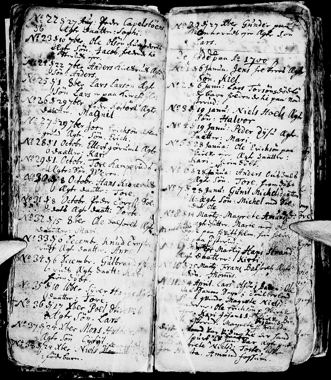 Nes prestekontor, Hedmark, AV/SAH-PREST-020/L/La/L0001: Parish register (copy) no. 1, 1663-1784, p. 36-37