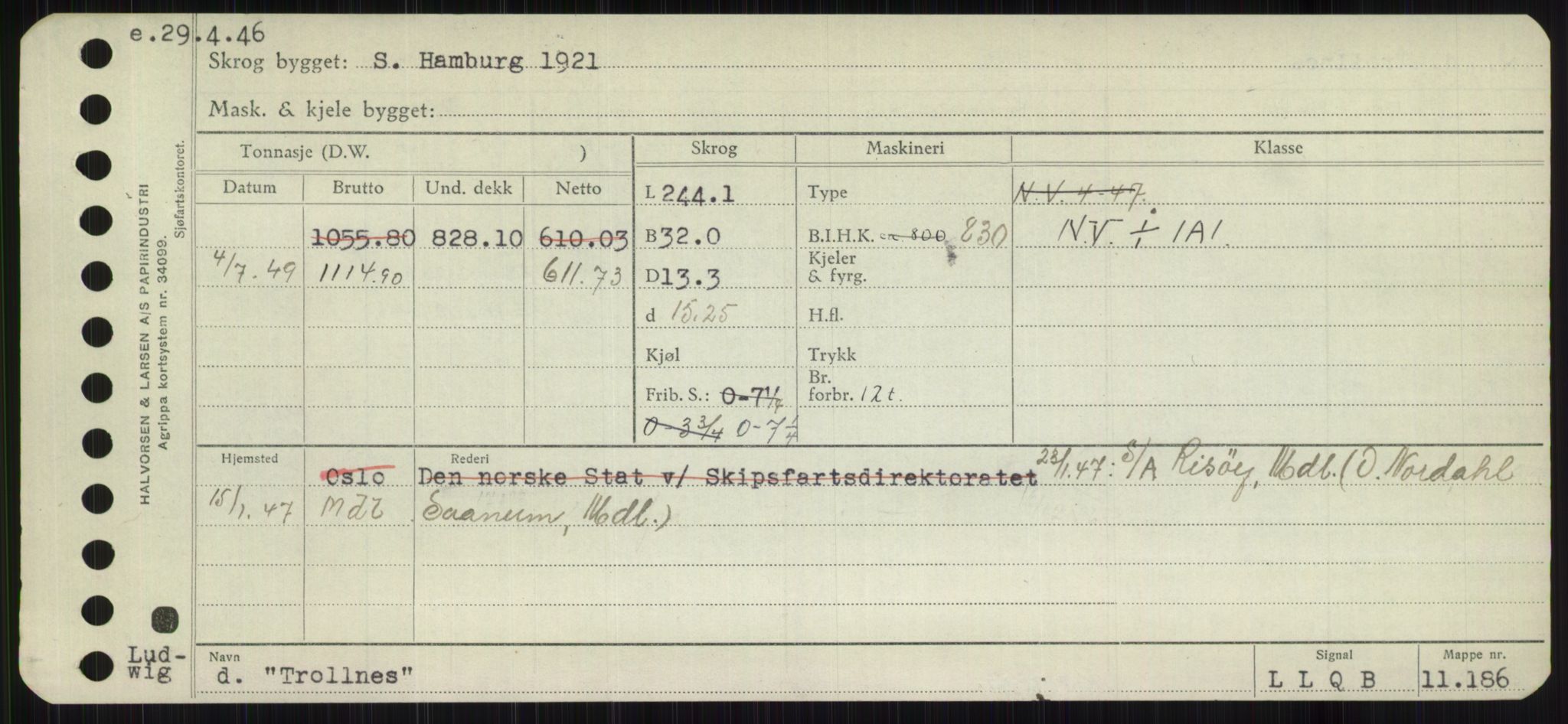 Sjøfartsdirektoratet med forløpere, Skipsmålingen, AV/RA-S-1627/H/Hb/L0005: Fartøy, T-Å, p. 221