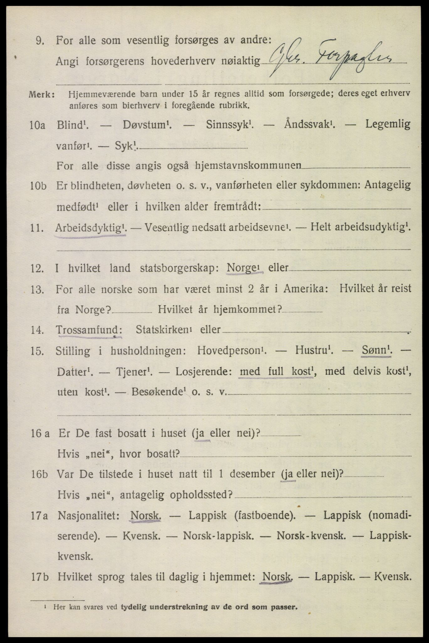 SAT, 1920 census for Bodin, 1920, p. 8421