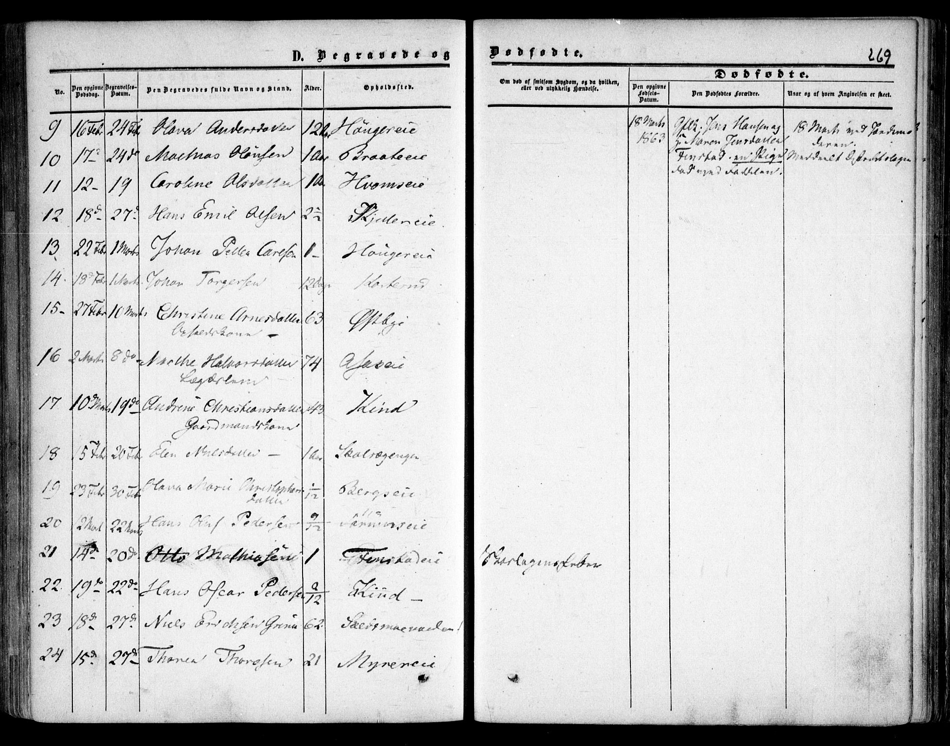 Skedsmo prestekontor Kirkebøker, AV/SAO-A-10033a/F/Fa/L0010: Parish register (official) no. I 10, 1854-1865, p. 269