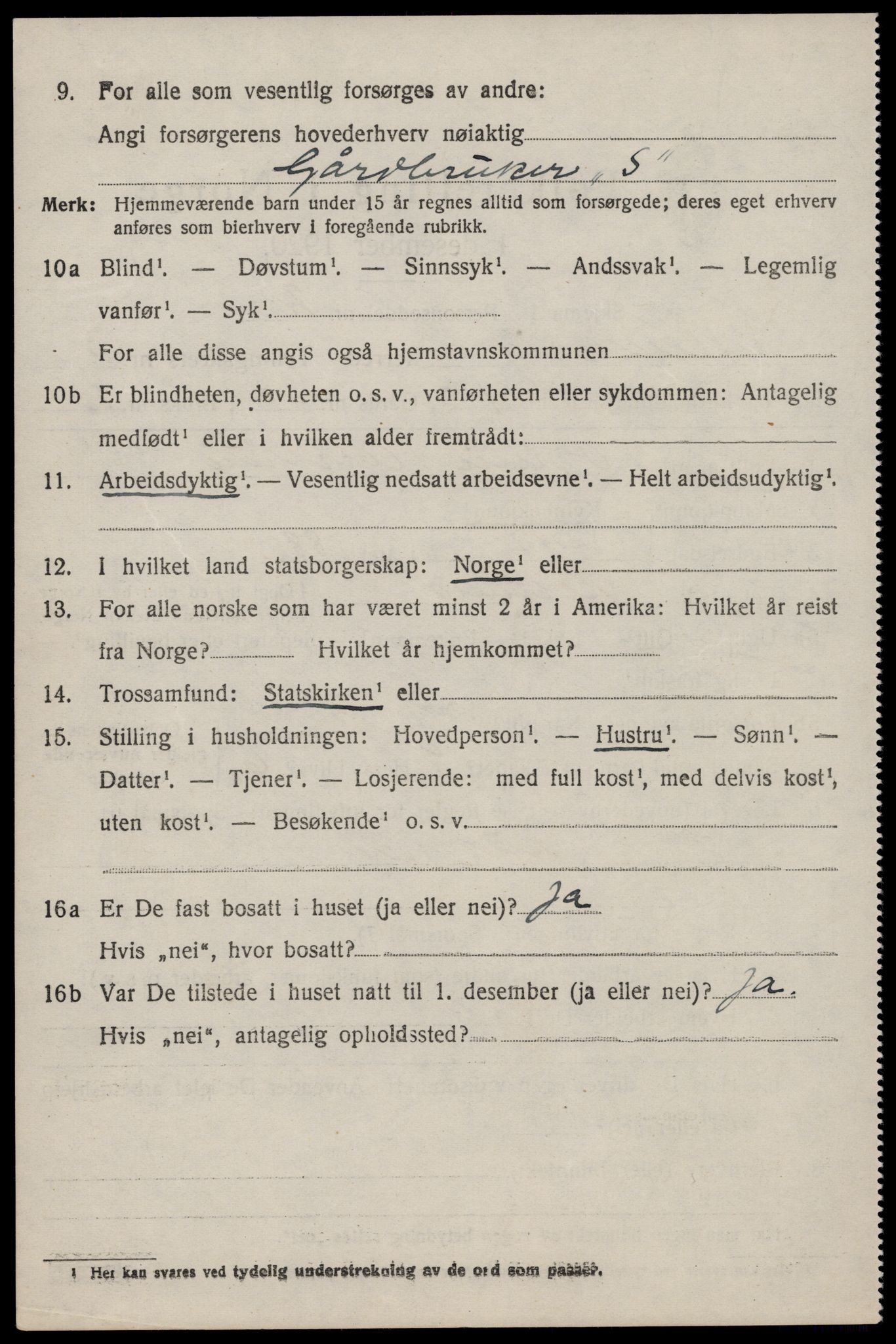 SAST, 1920 census for Rennesøy, 1920, p. 1939