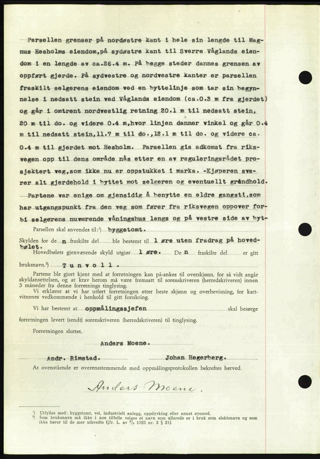 Nordmøre sorenskriveri, AV/SAT-A-4132/1/2/2Ca: Mortgage book no. A112, 1949-1949, Diary no: : 2864/1949