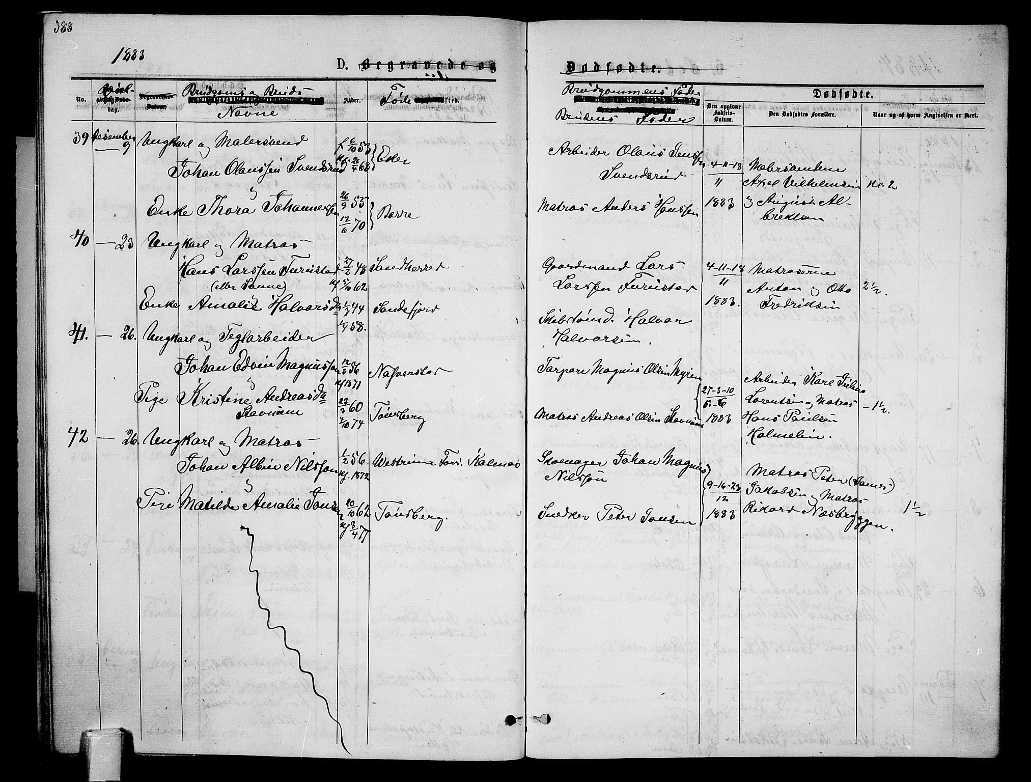 Tønsberg kirkebøker, AV/SAKO-A-330/G/Ga/L0005: Parish register (copy) no. 5, 1875-1885, p. 388
