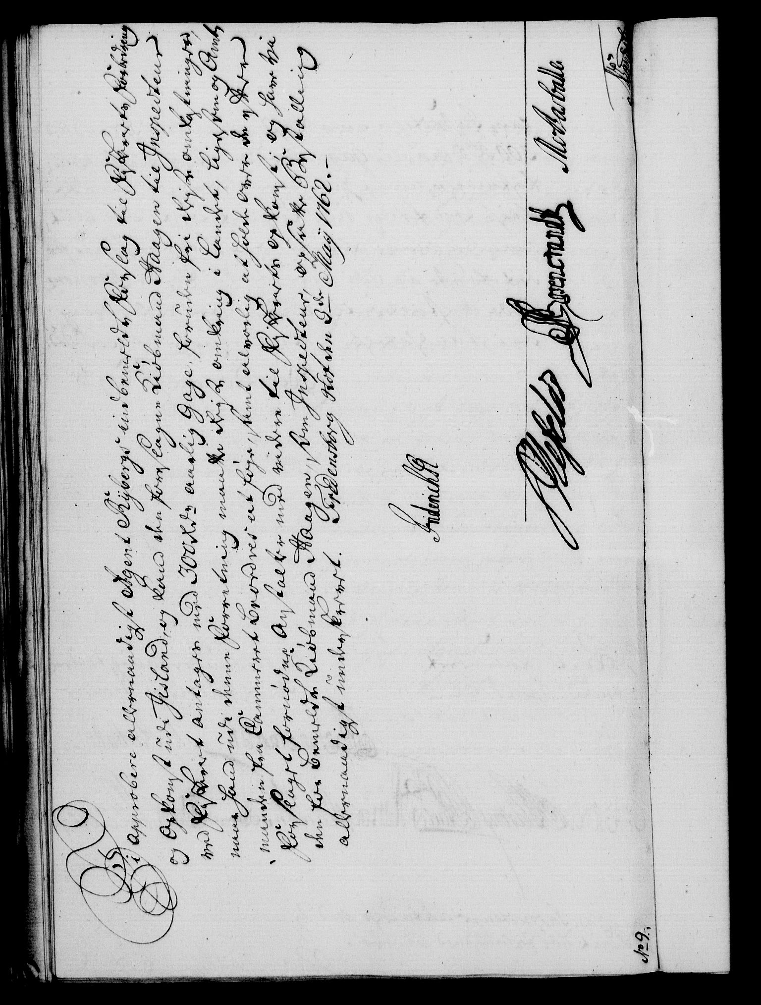 Rentekammeret, Kammerkanselliet, RA/EA-3111/G/Gf/Gfa/L0044: Norsk relasjons- og resolusjonsprotokoll (merket RK 52.44), 1762, p. 208