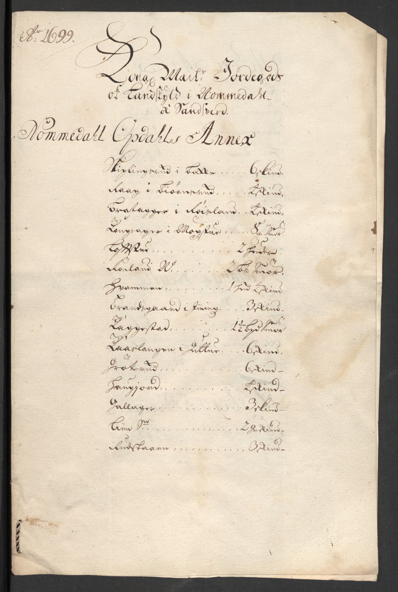 Rentekammeret inntil 1814, Reviderte regnskaper, Fogderegnskap, AV/RA-EA-4092/R24/L1577: Fogderegnskap Numedal og Sandsvær, 1698-1700, p. 194