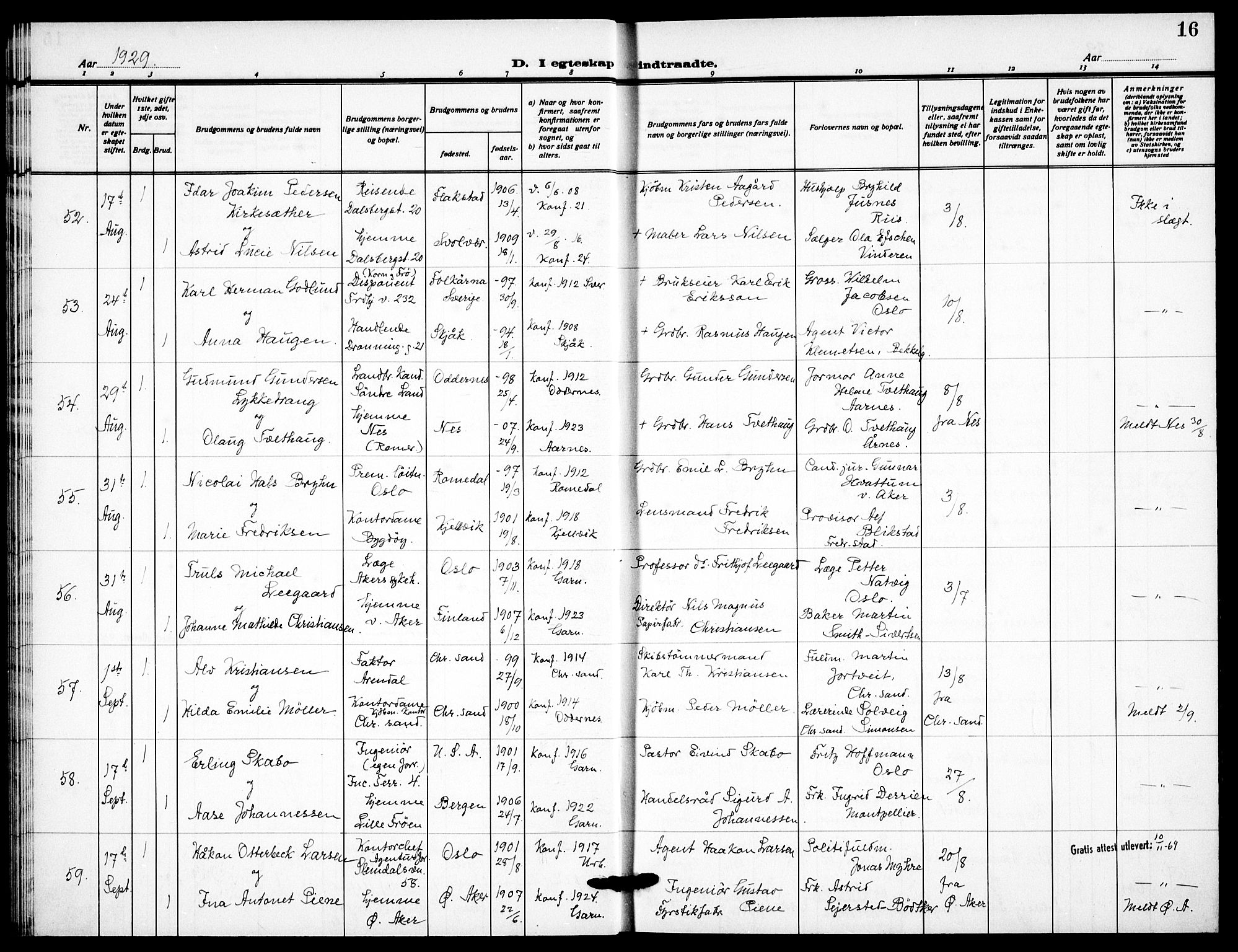 Garnisonsmenigheten Kirkebøker, AV/SAO-A-10846/F/Fa/L0019: Parish register (official) no. 19, 1928-1938, p. 16