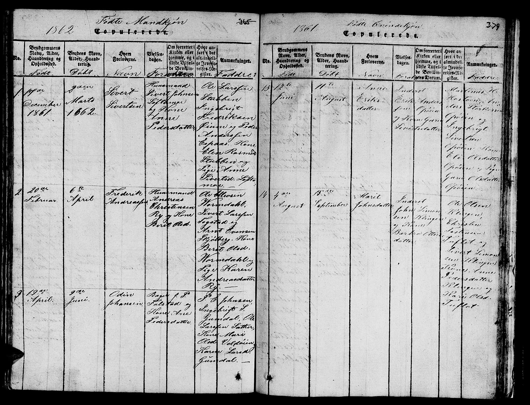 Ministerialprotokoller, klokkerbøker og fødselsregistre - Sør-Trøndelag, SAT/A-1456/671/L0842: Parish register (copy) no. 671C01, 1816-1867, p. 378-379
