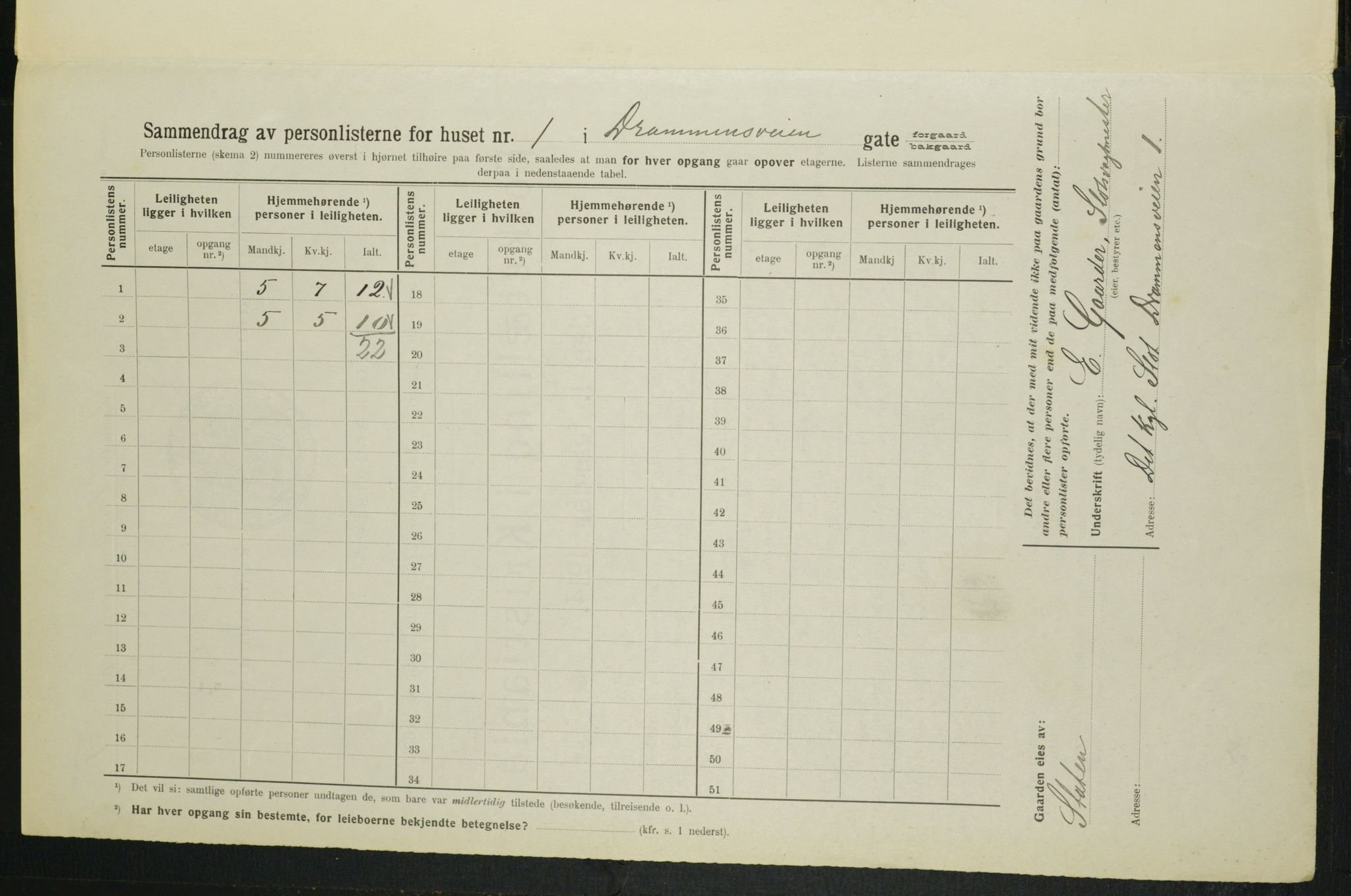 OBA, Municipal Census 1914 for Kristiania, 1914, p. 16402