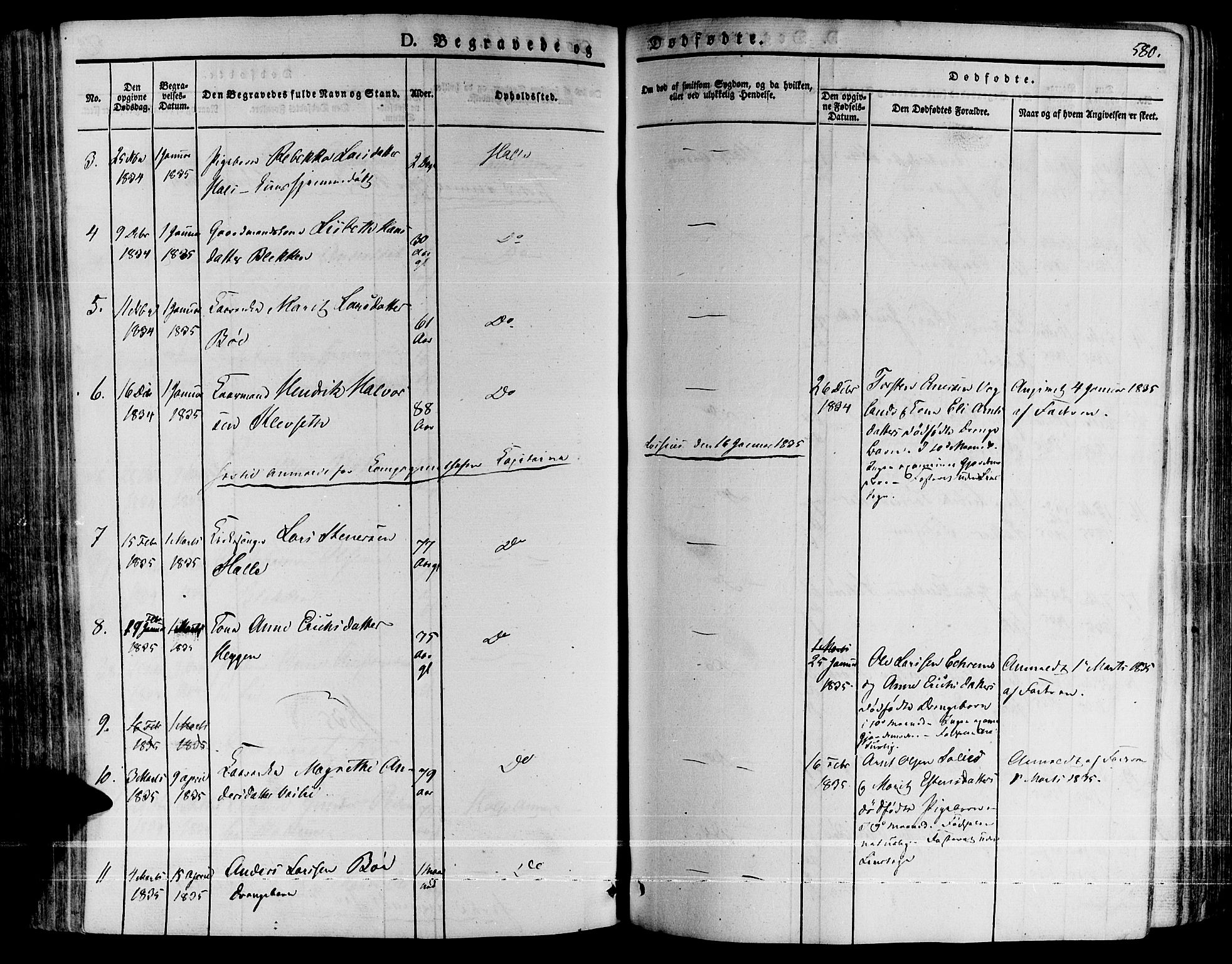 Ministerialprotokoller, klokkerbøker og fødselsregistre - Møre og Romsdal, AV/SAT-A-1454/592/L1025: Parish register (official) no. 592A03 /2, 1831-1849, p. 580