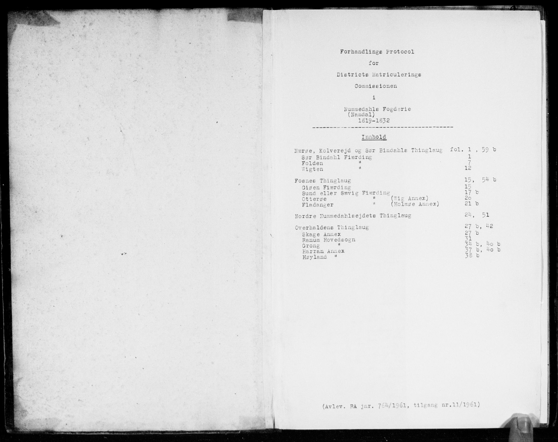 Hovedmatrikkelkommisjonen, AV/RA-S-1529, 1819-1832