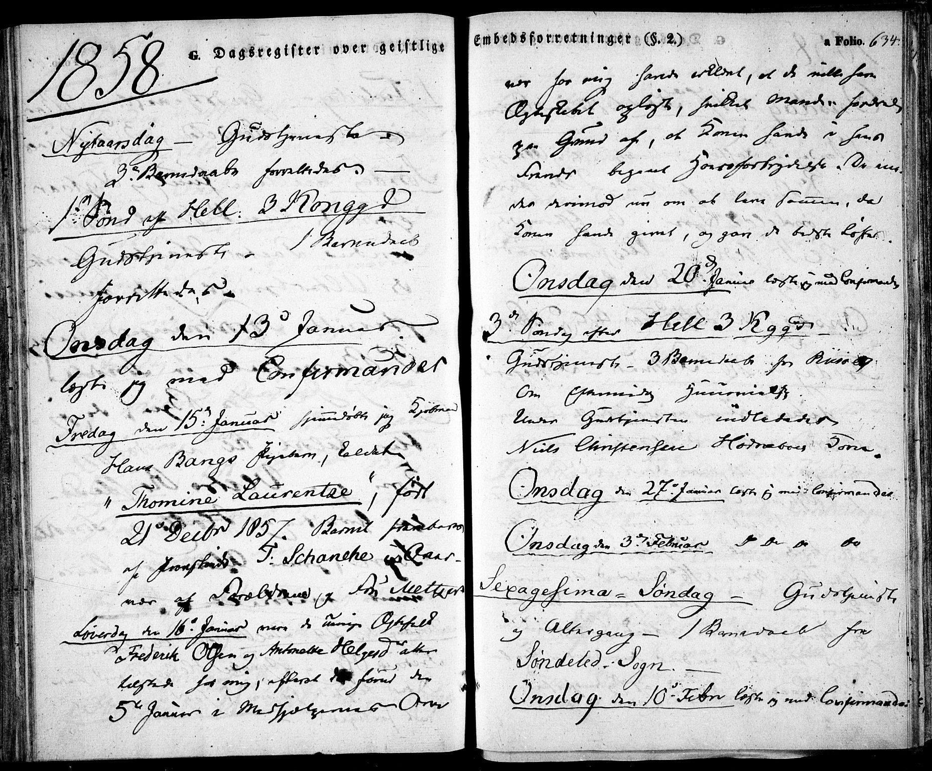 Risør sokneprestkontor, SAK/1111-0035/F/Fa/L0003: Parish register (official) no. A 3, 1838-1864, p. 634