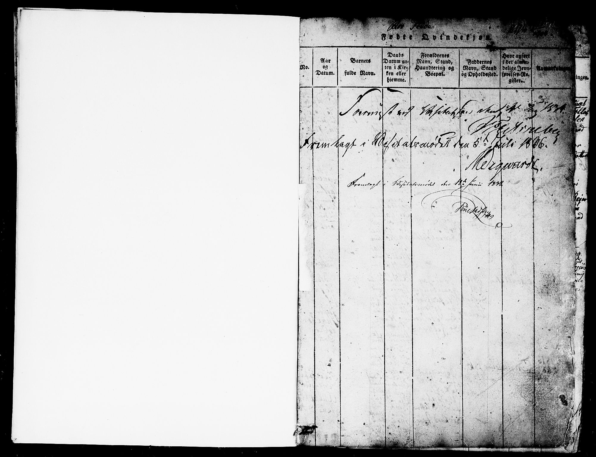 Kvinesdal sokneprestkontor, SAK/1111-0026/F/Fb/Fba/L0001: Parish register (copy) no. B 1, 1815-1839