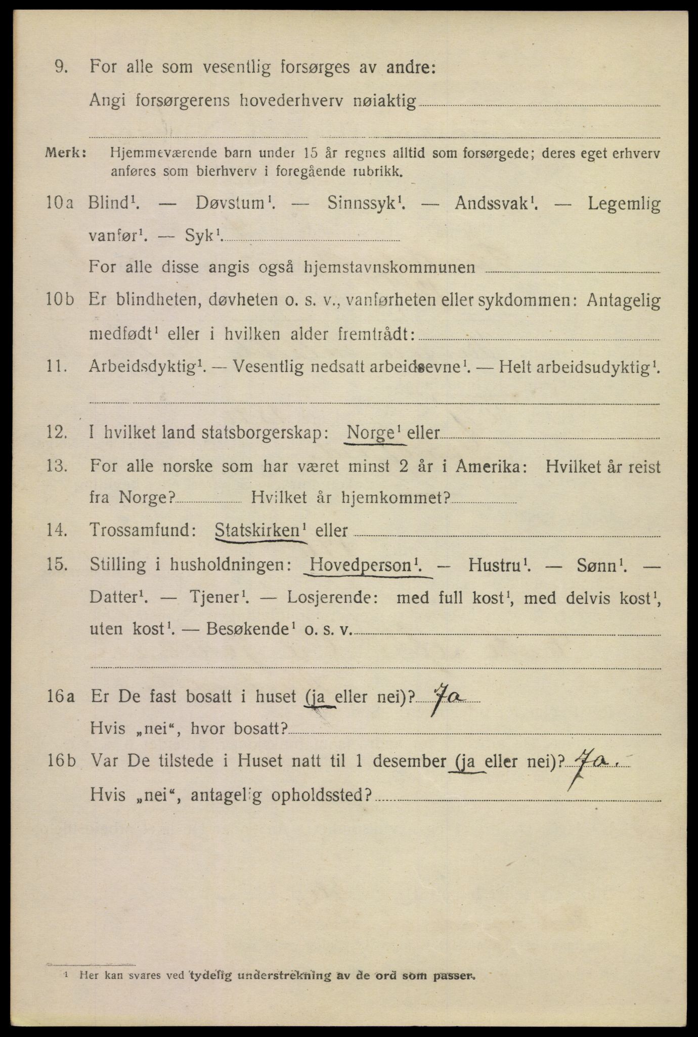 SAKO, 1920 census for Sandefjord, 1920, p. 5693