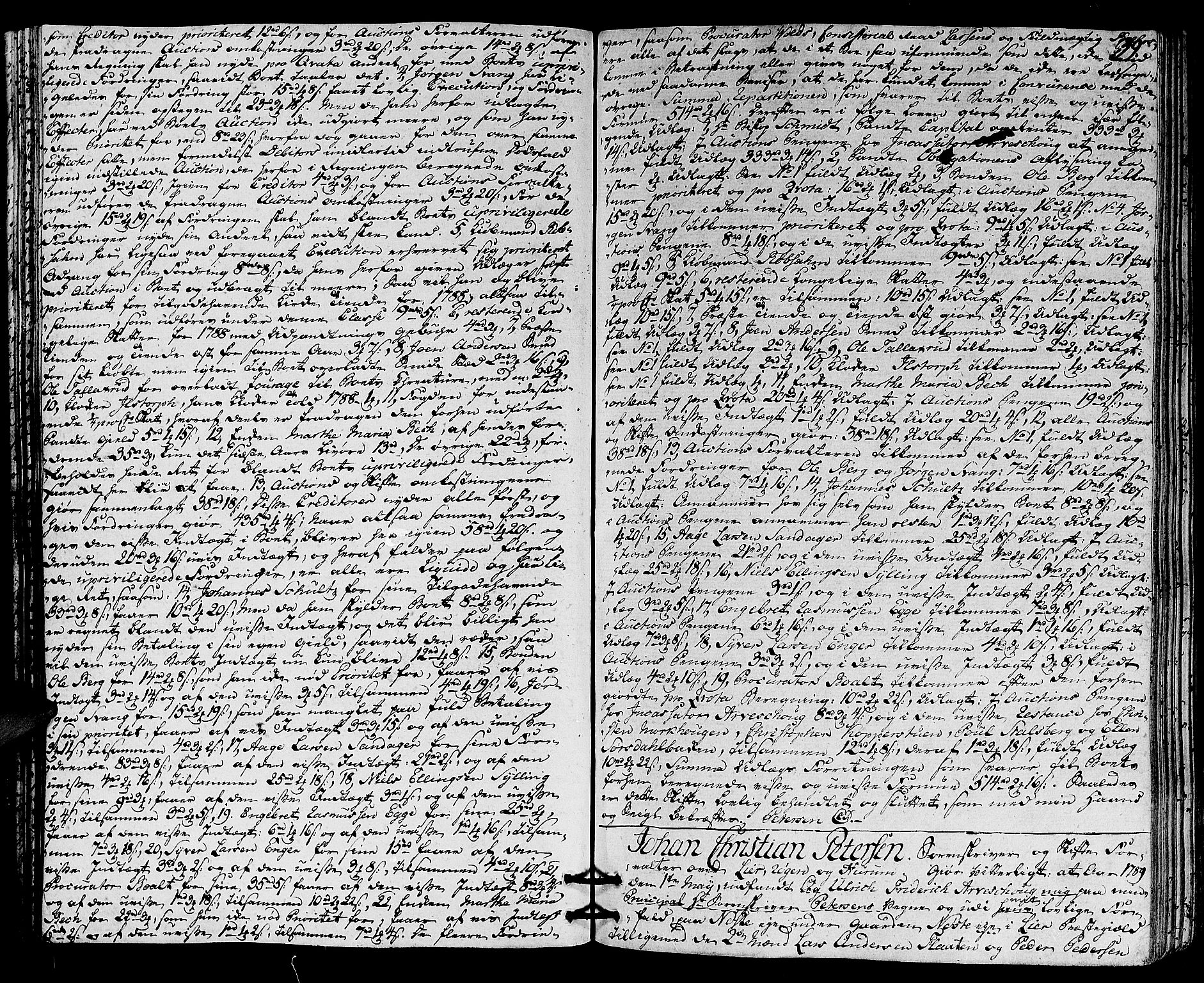 Lier, Røyken og Hurum sorenskriveri, AV/SAKO-A-89/H/Hc/L0007a: Skifteprotokoll, 1789-1799, p. 38b-39a