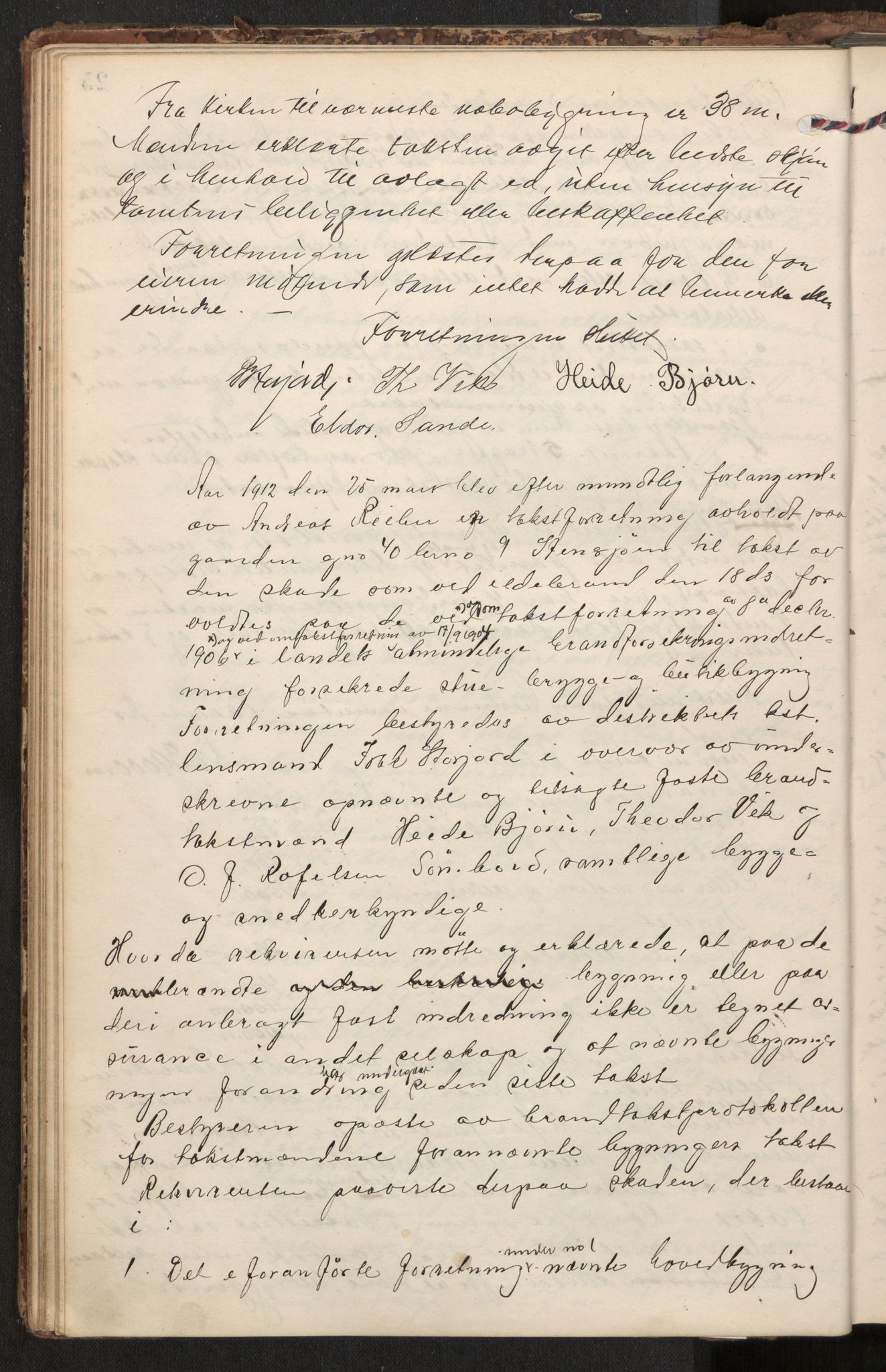 Norges Brannkasse Sømna/Vik, AV/SAT-A-5560/Fa/L0001: Branntakstprotokoll, 1904-1921, p. 24b