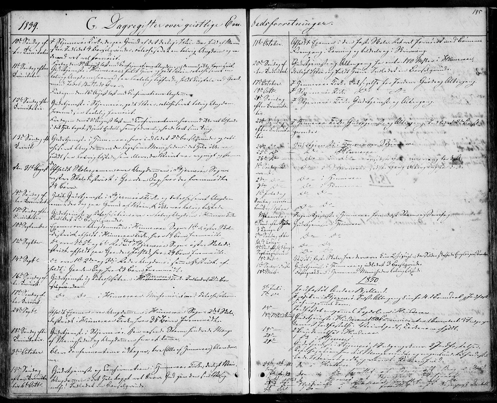 Nedstrand sokneprestkontor, SAST/A-101841/01/IV: Parish register (official) no. A 8, 1839-1860, p. 195