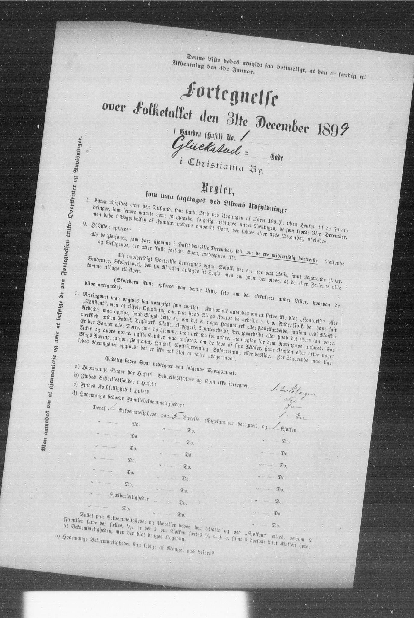 OBA, Municipal Census 1899 for Kristiania, 1899, p. 3857