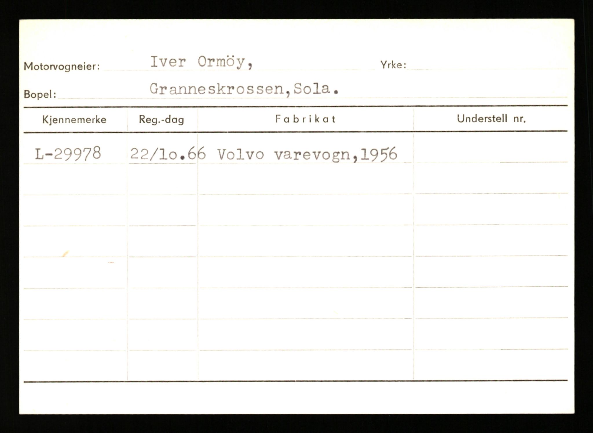 Stavanger trafikkstasjon, AV/SAST-A-101942/0/H/L0029: Omdal - Polaris, 1930-1971, p. 663