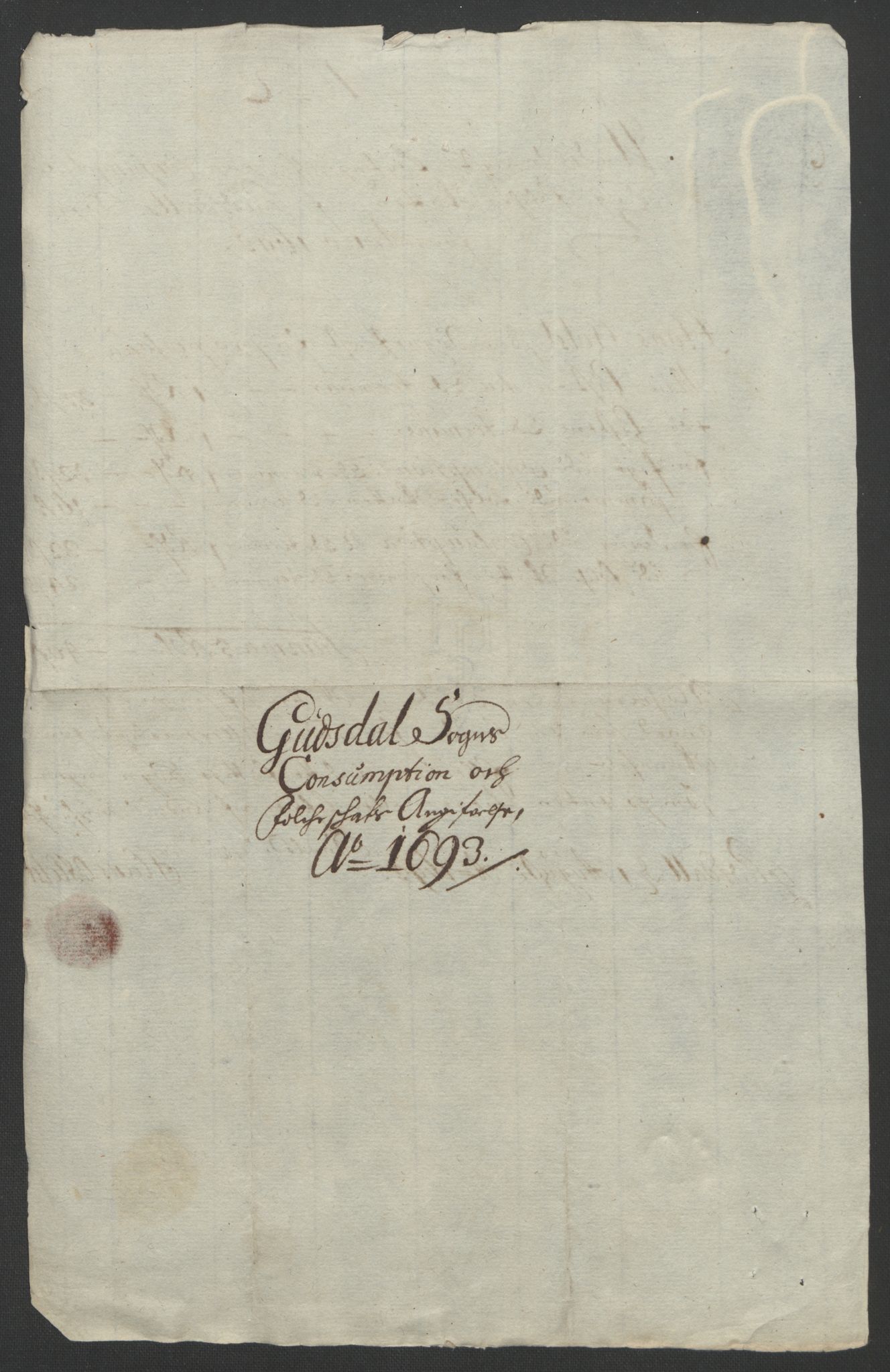 Rentekammeret inntil 1814, Reviderte regnskaper, Fogderegnskap, AV/RA-EA-4092/R17/L1167: Fogderegnskap Gudbrandsdal, 1693, p. 327