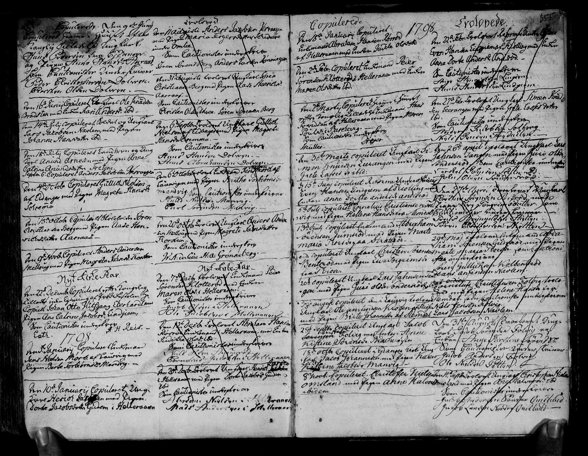 Brunlanes kirkebøker, SAKO/A-342/F/Fa/L0001: Parish register (official) no. I 1, 1766-1801, p. 354-355