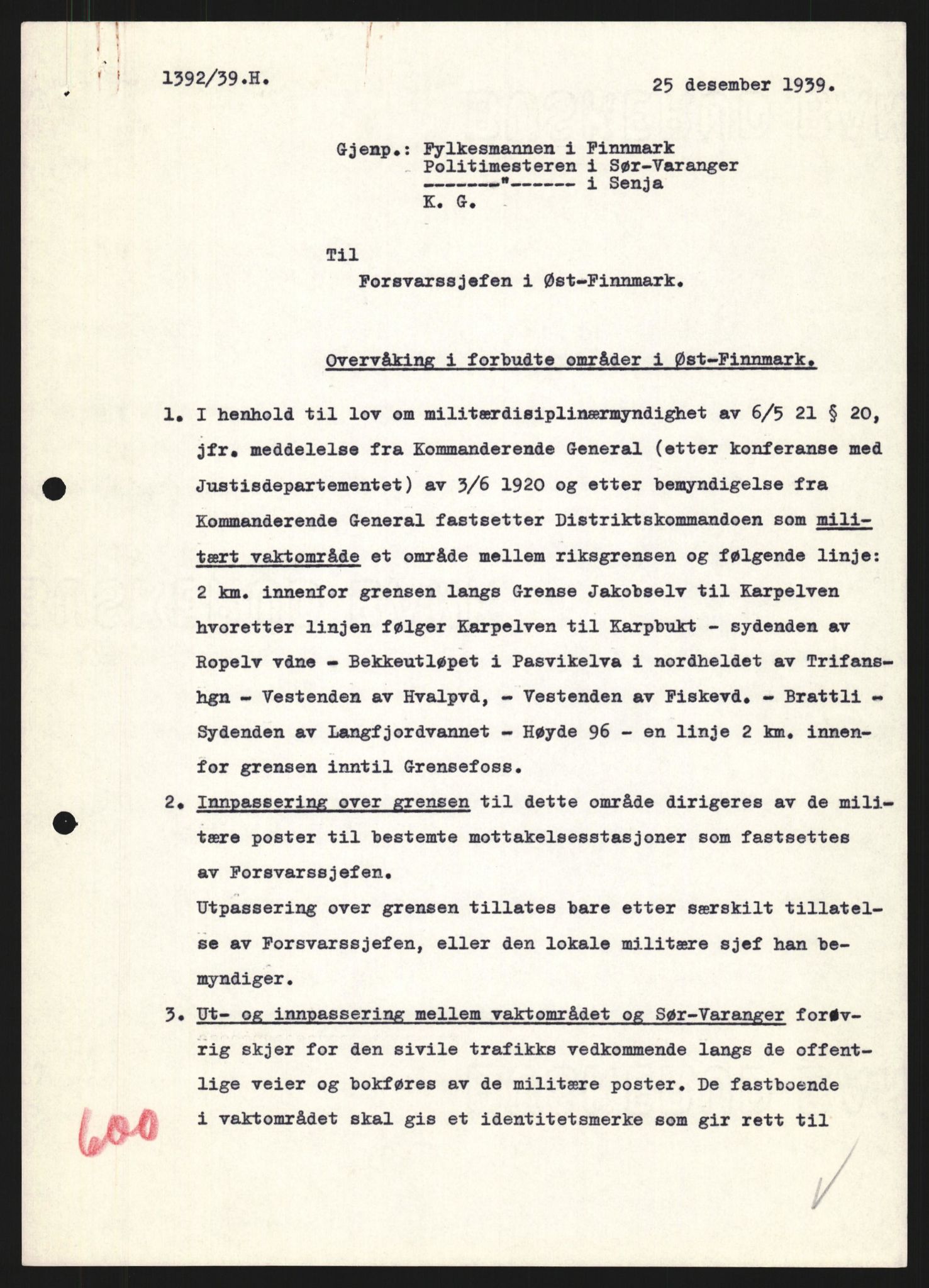 Forsvaret, Forsvarets krigshistoriske avdeling, AV/RA-RAFA-2017/Y/Yb/L0130: II-C-11-600  -  6. Divisjon / 6. Distriktskommando, 1940, p. 620