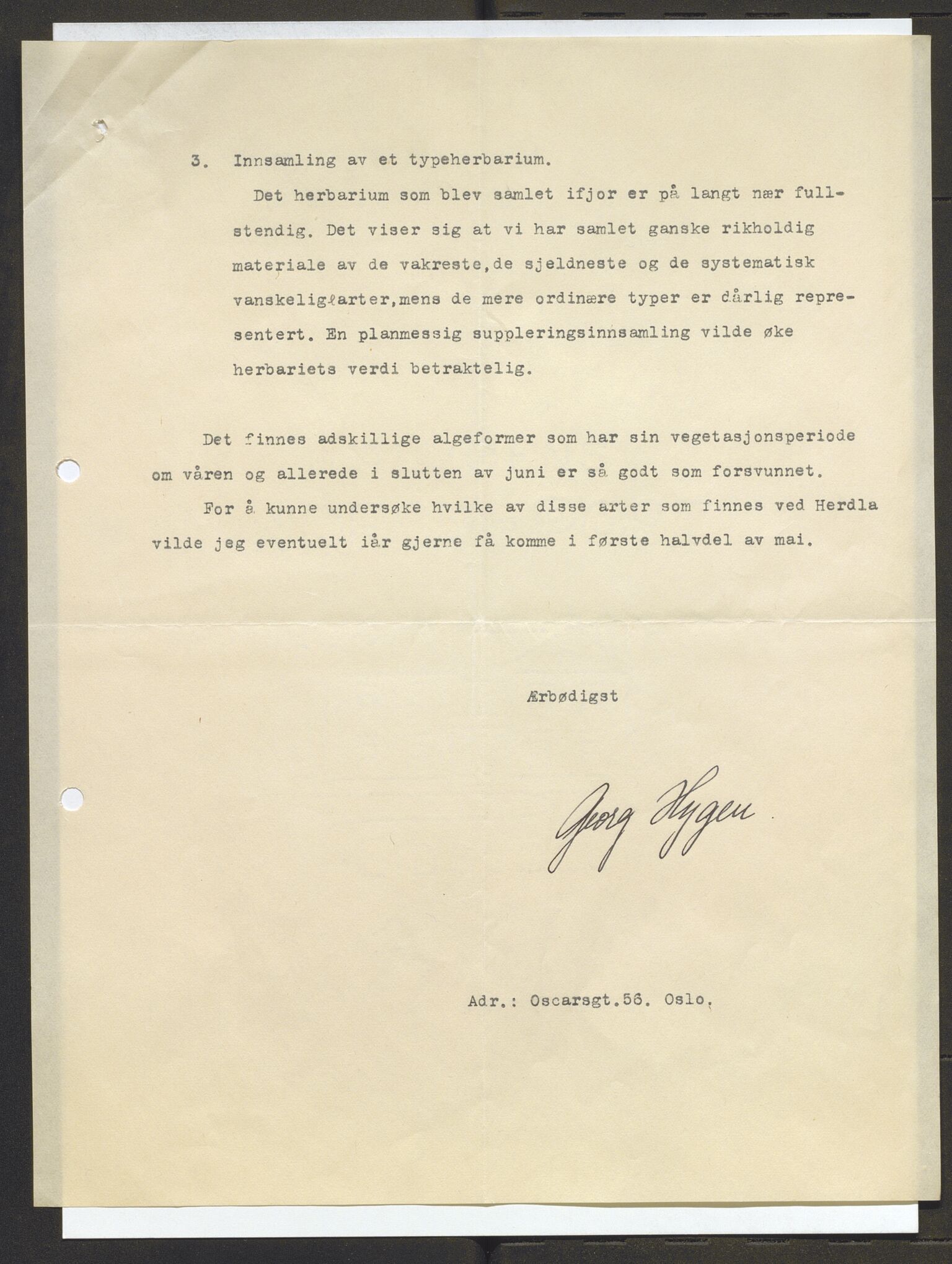 Bergens Museum, AV/SAB-A-17301/13/D/L0002: Korrespondanse , 1928-1940, p. 568