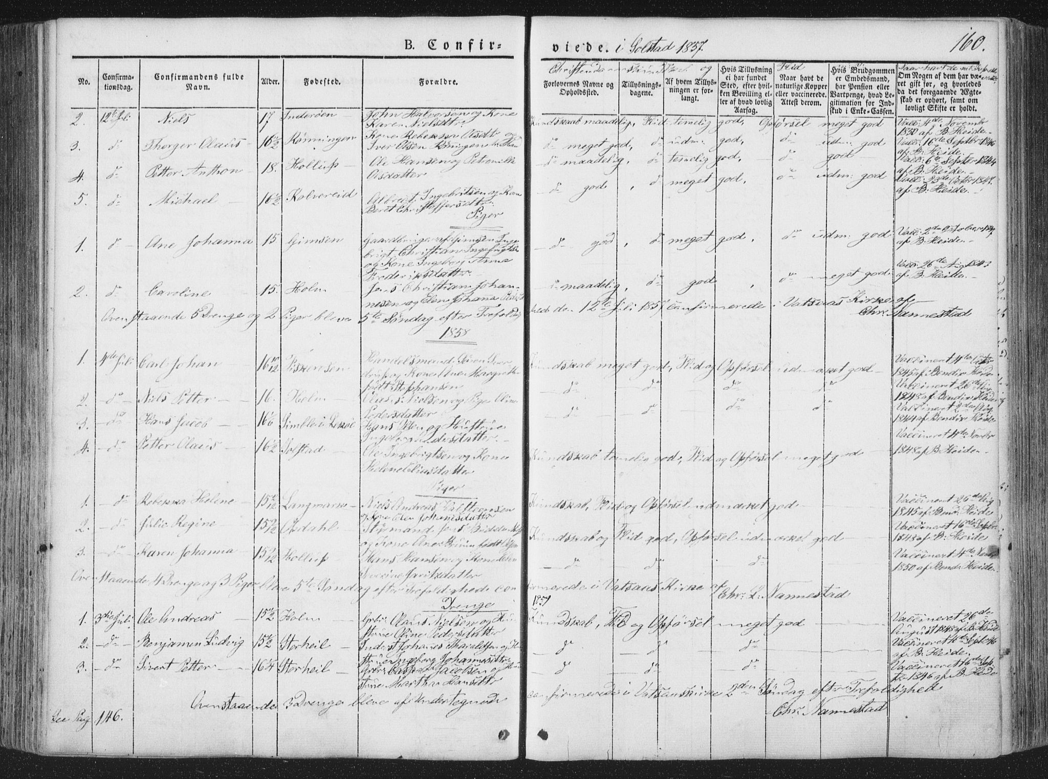 Ministerialprotokoller, klokkerbøker og fødselsregistre - Nordland, AV/SAT-A-1459/810/L0145: Parish register (official) no. 810A07 /2, 1841-1862, p. 160