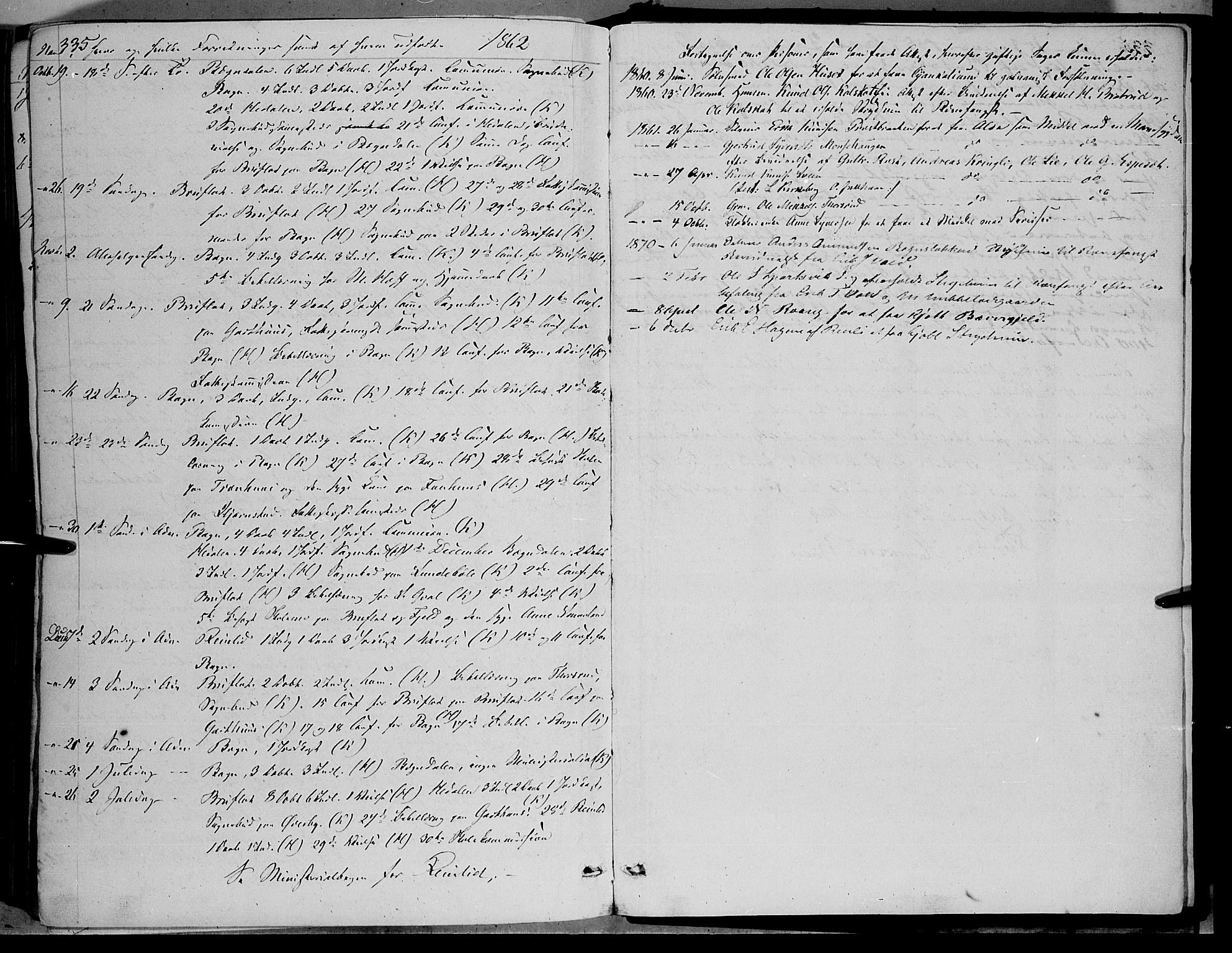 Sør-Aurdal prestekontor, AV/SAH-PREST-128/H/Ha/Haa/L0005: Parish register (official) no. 5, 1849-1876, p. 335