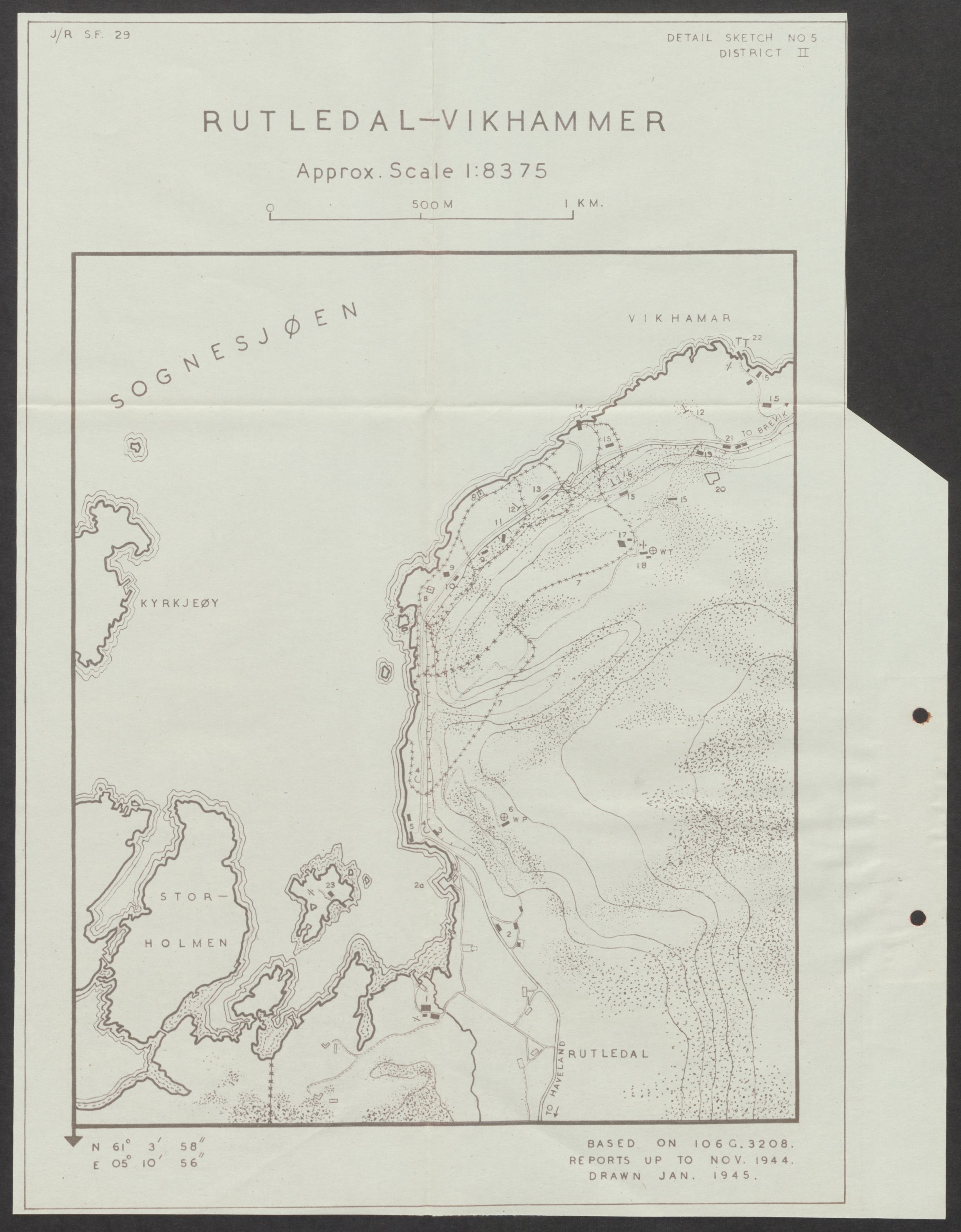 Forsvaret, Forsvarets overkommando II, AV/RA-RAFA-3915/D/Dd/L0017: Sogn og Fjordane / Hordaland, 1943-1945, p. 89