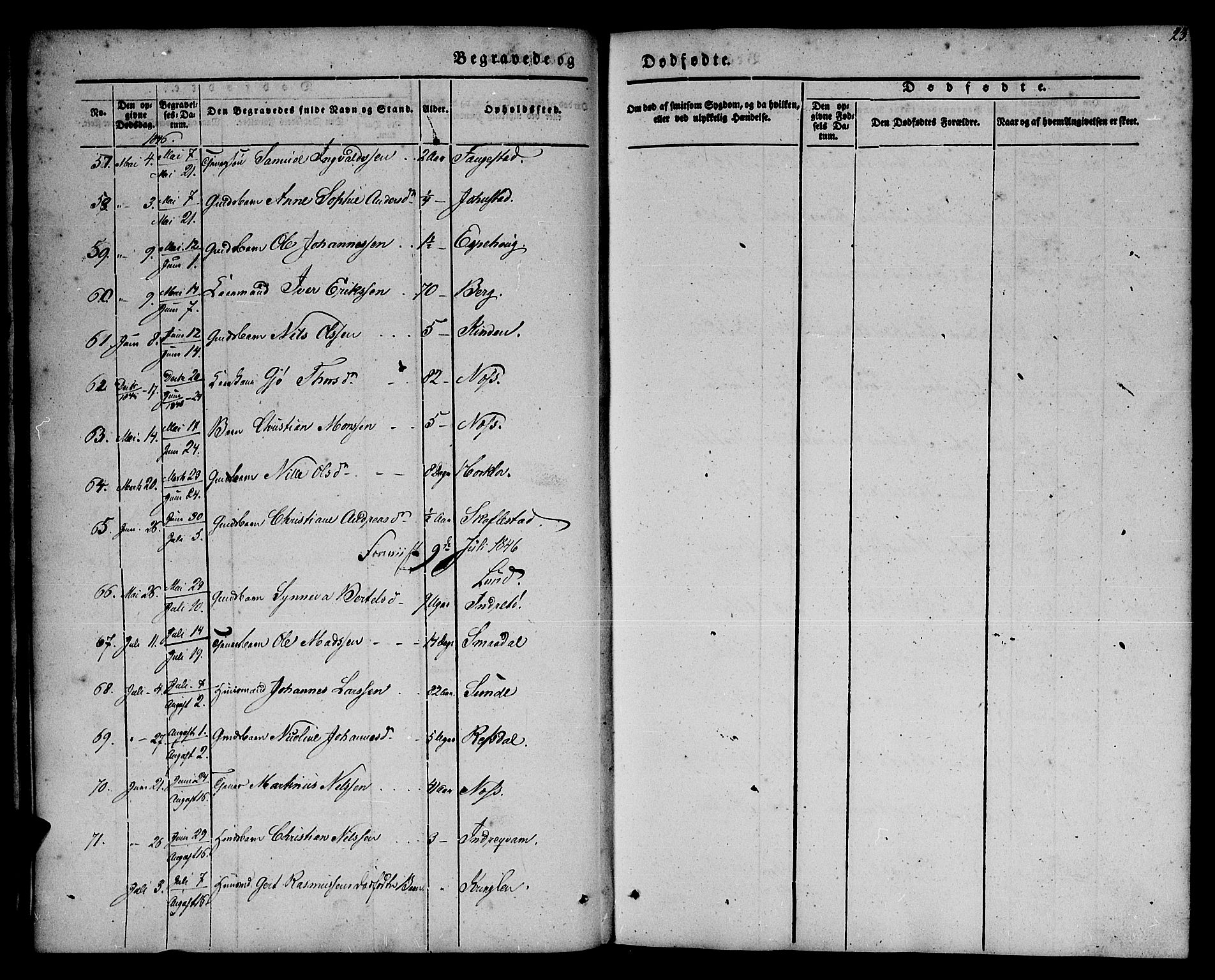 Førde sokneprestembete, AV/SAB-A-79901/H/Haa/Haaa/L0008: Parish register (official) no. A 8, 1843-1860, p. 23