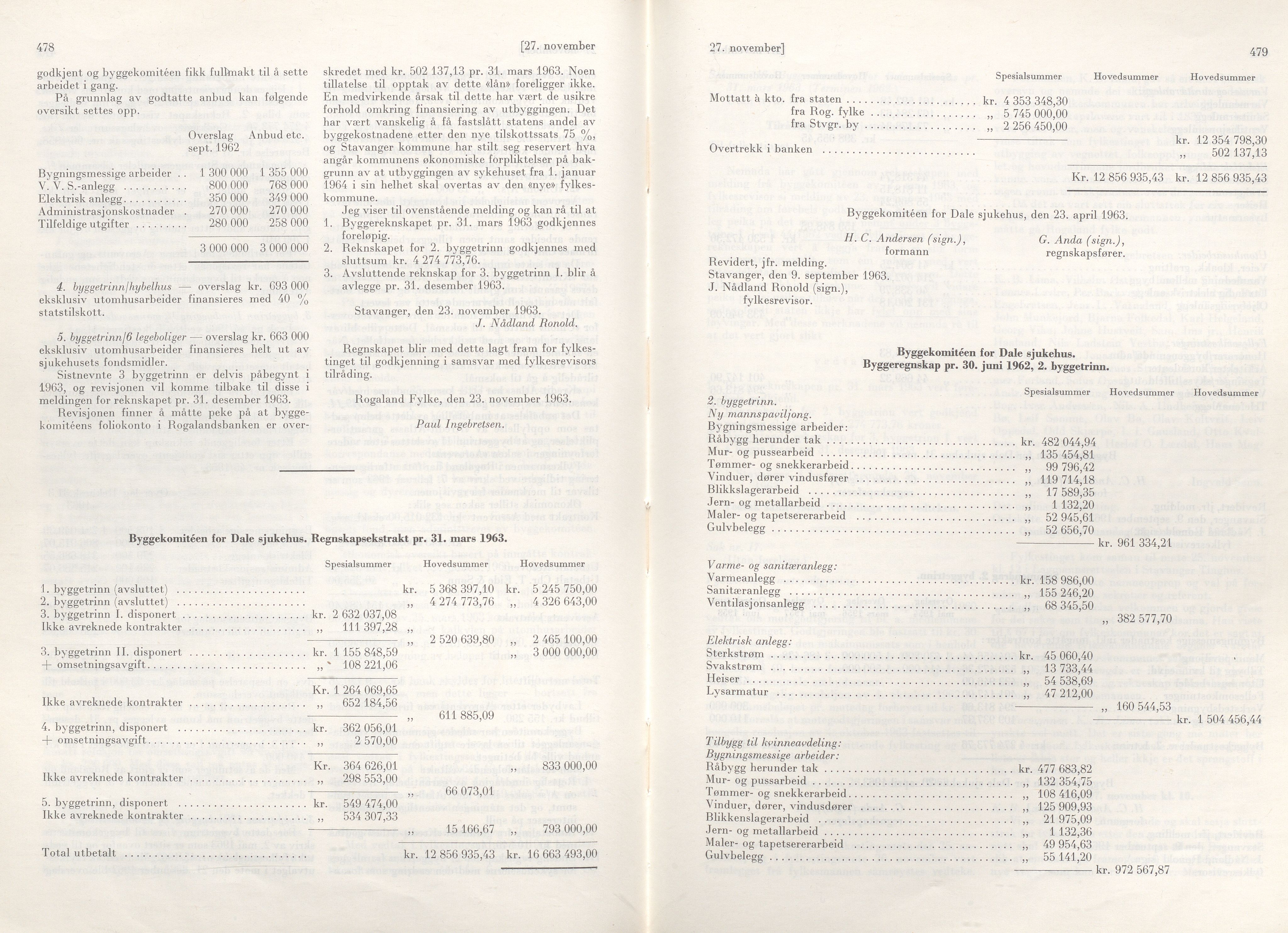 Rogaland fylkeskommune - Fylkesrådmannen , IKAR/A-900/A/Aa/Aaa/L0083: Møtebok , 1963, p. 478-479