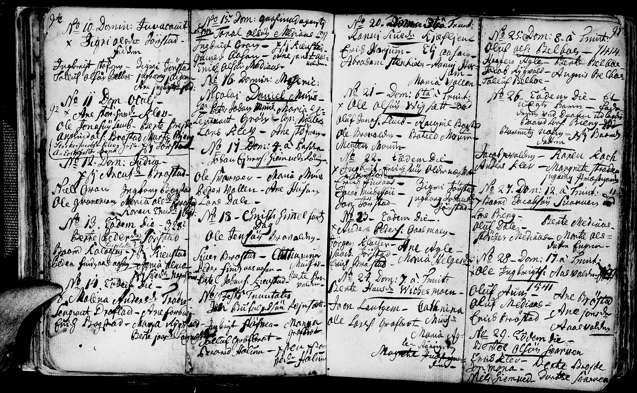 Ministerialprotokoller, klokkerbøker og fødselsregistre - Nord-Trøndelag, SAT/A-1458/749/L0467: Parish register (official) no. 749A01, 1733-1787, p. 94-95