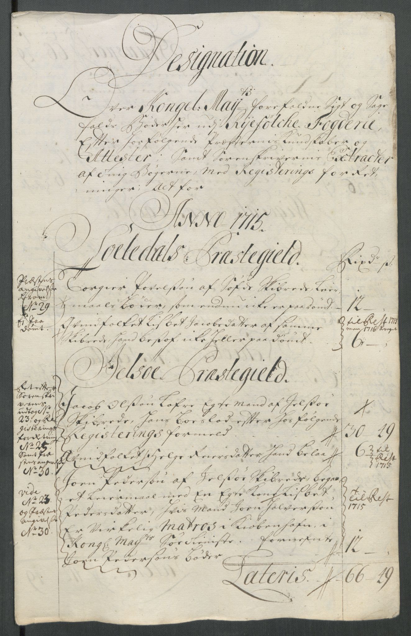 Rentekammeret inntil 1814, Reviderte regnskaper, Fogderegnskap, AV/RA-EA-4092/R47/L2868: Fogderegnskap Ryfylke, 1715, p. 230