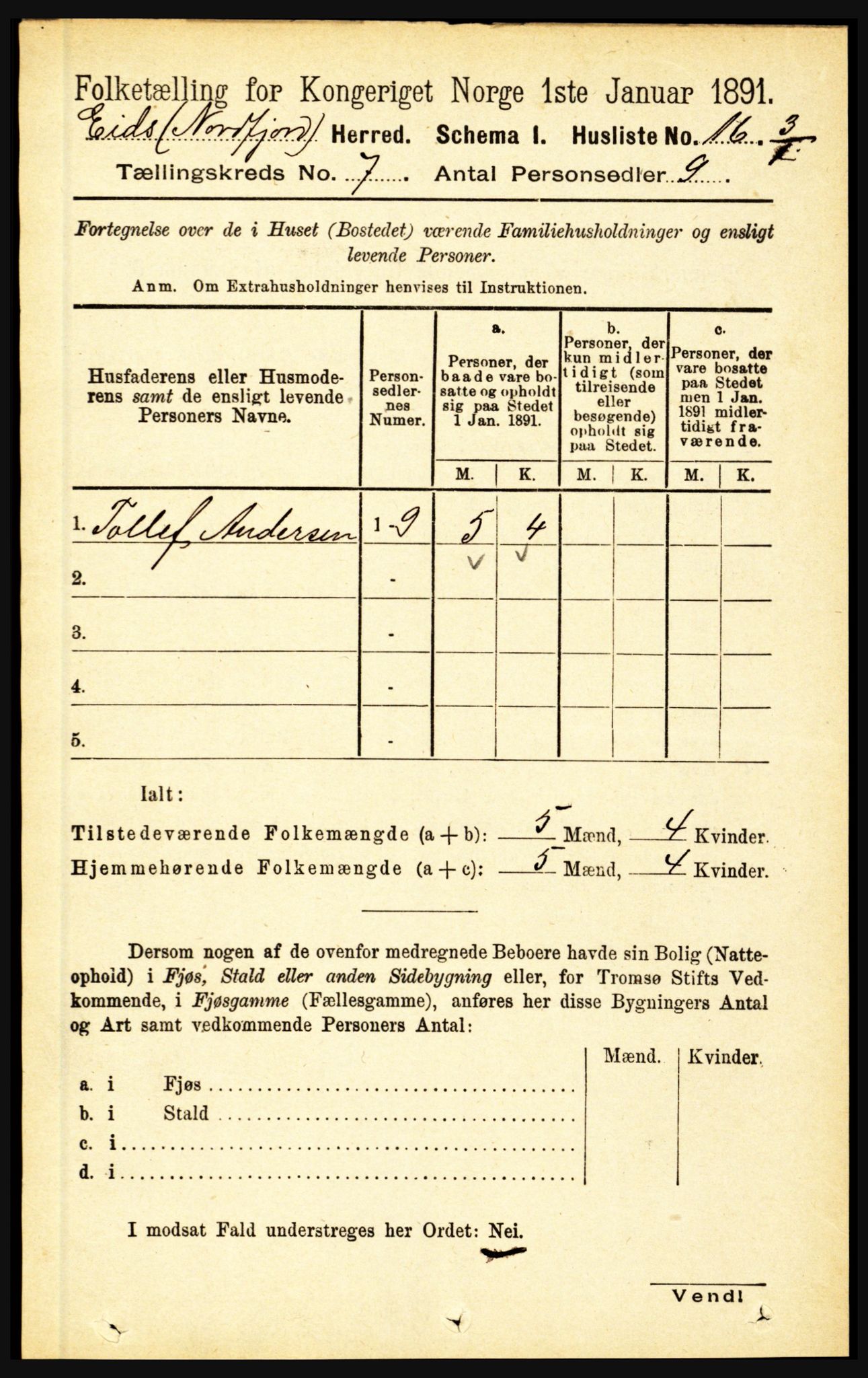 RA, 1891 census for 1443 Eid, 1891, p. 1770