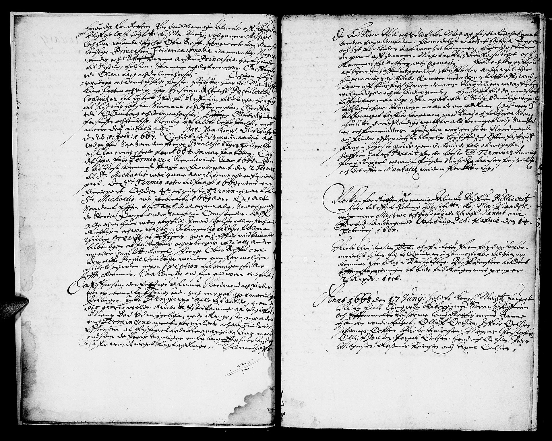 Finnmark sorenskriveri, AV/SATØ-S-0053/F/Fa/L0012: Justisprotokoller, 1668-1671, p. 2b-3a