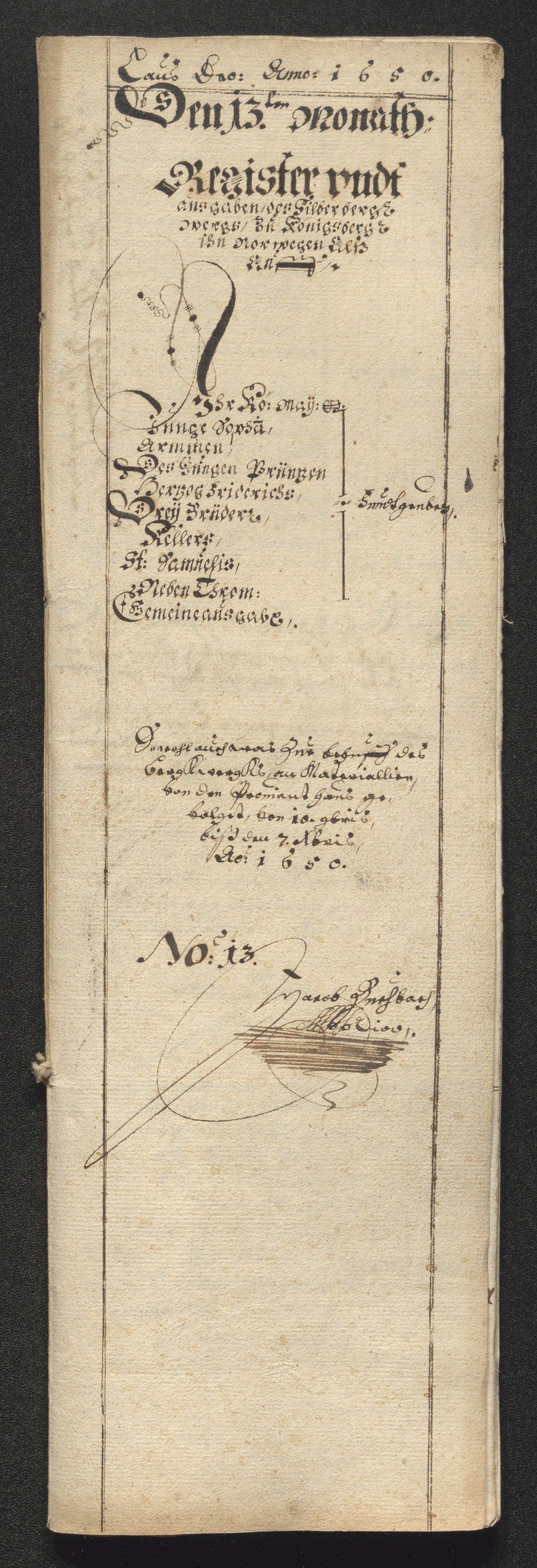 Kongsberg Sølvverk 1623-1816, SAKO/EA-3135/001/D/Dc/Dcd/L0024: Utgiftsregnskap for gruver m.m. , 1650, p. 269