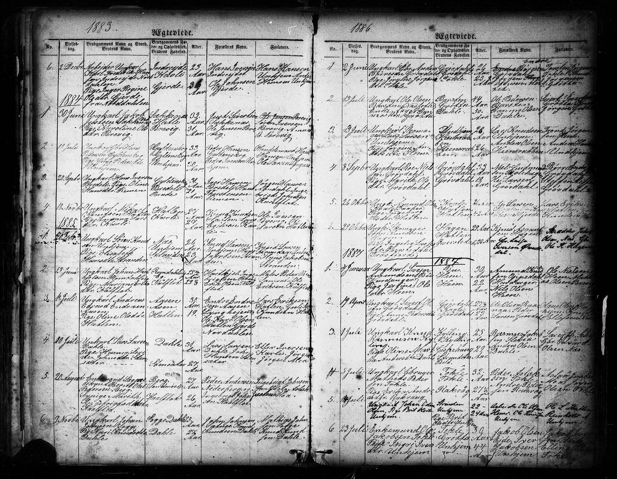 Ministerialprotokoller, klokkerbøker og fødselsregistre - Møre og Romsdal, SAT/A-1454/545/L0588: Parish register (copy) no. 545C02, 1867-1902, p. 199