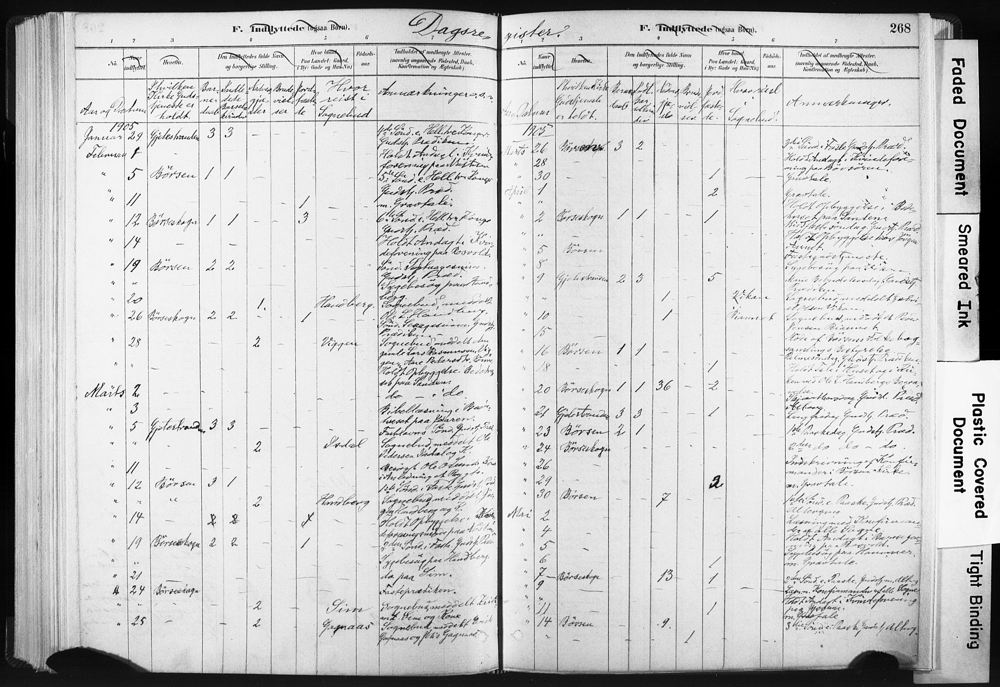 Ministerialprotokoller, klokkerbøker og fødselsregistre - Sør-Trøndelag, SAT/A-1456/665/L0773: Parish register (official) no. 665A08, 1879-1905, p. 268