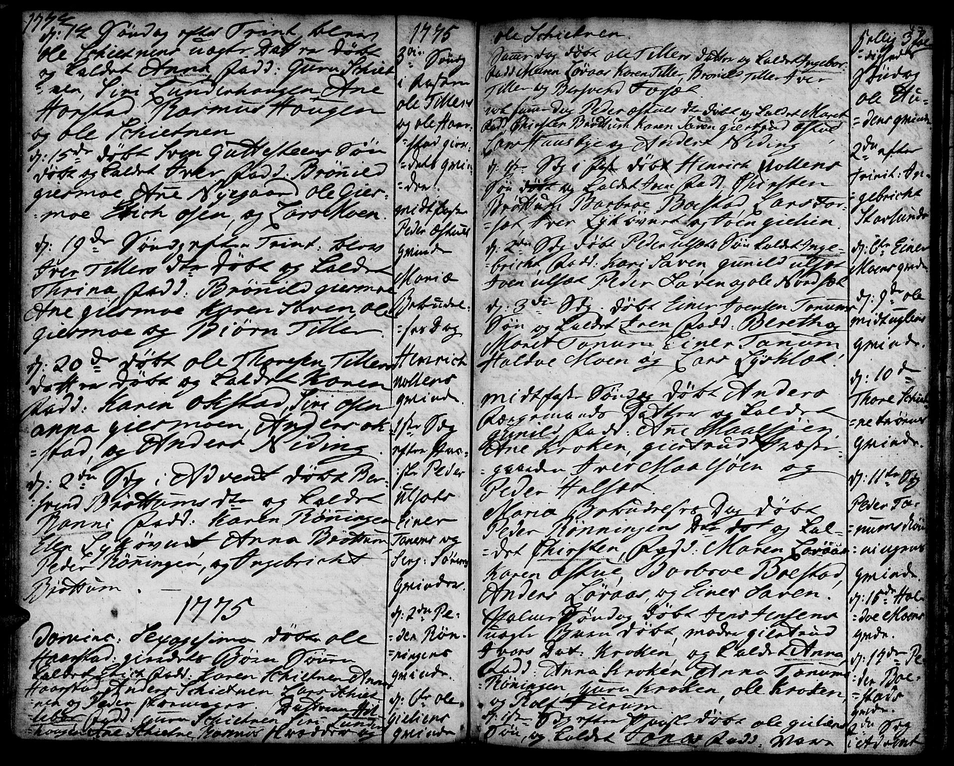 Ministerialprotokoller, klokkerbøker og fødselsregistre - Sør-Trøndelag, SAT/A-1456/618/L0437: Parish register (official) no. 618A02, 1749-1782, p. 47