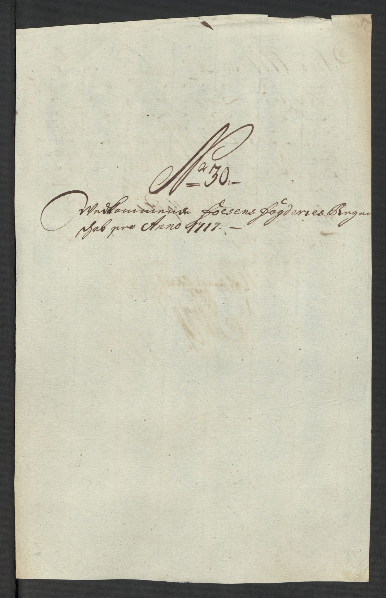 Rentekammeret inntil 1814, Reviderte regnskaper, Fogderegnskap, AV/RA-EA-4092/R57/L3865: Fogderegnskap Fosen, 1717, p. 207