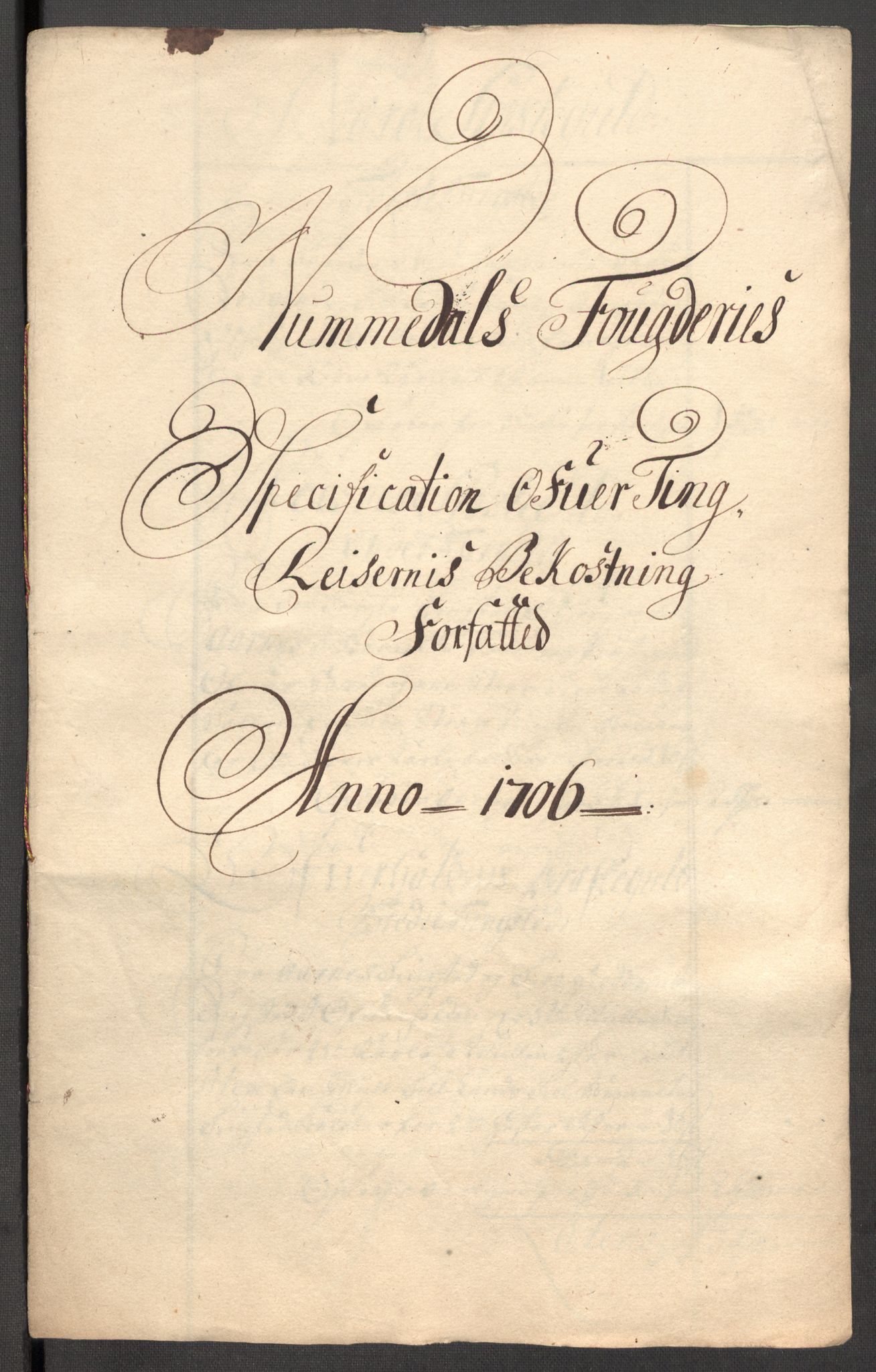 Rentekammeret inntil 1814, Reviderte regnskaper, Fogderegnskap, RA/EA-4092/R64/L4429: Fogderegnskap Namdal, 1705-1706, p. 436