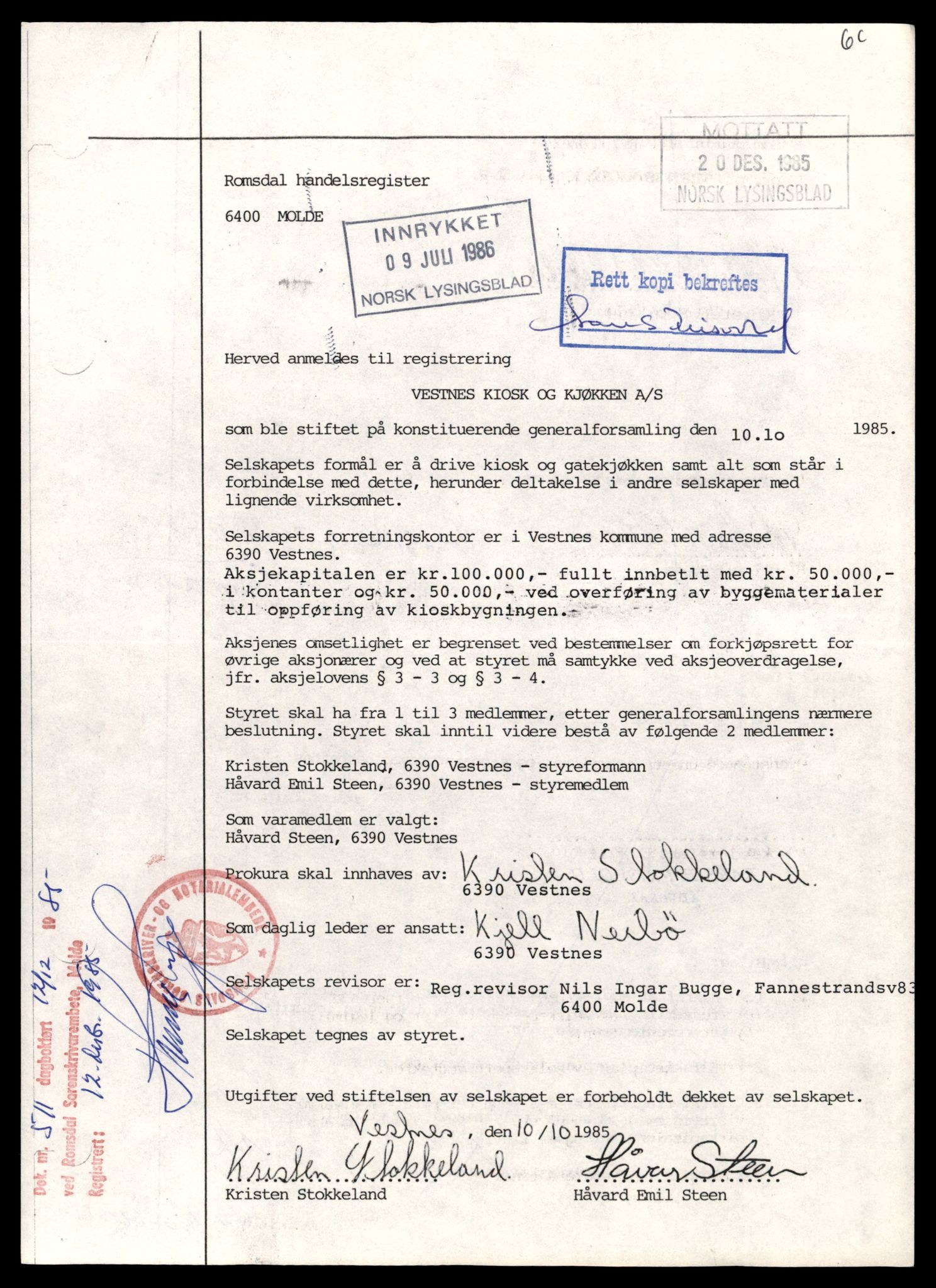 Romsdal sorenskriveri, AV/SAT-A-4149/2/J/Jd/Jde/L0041: Bilag, Ves-Vik, 1944-1990, p. 3