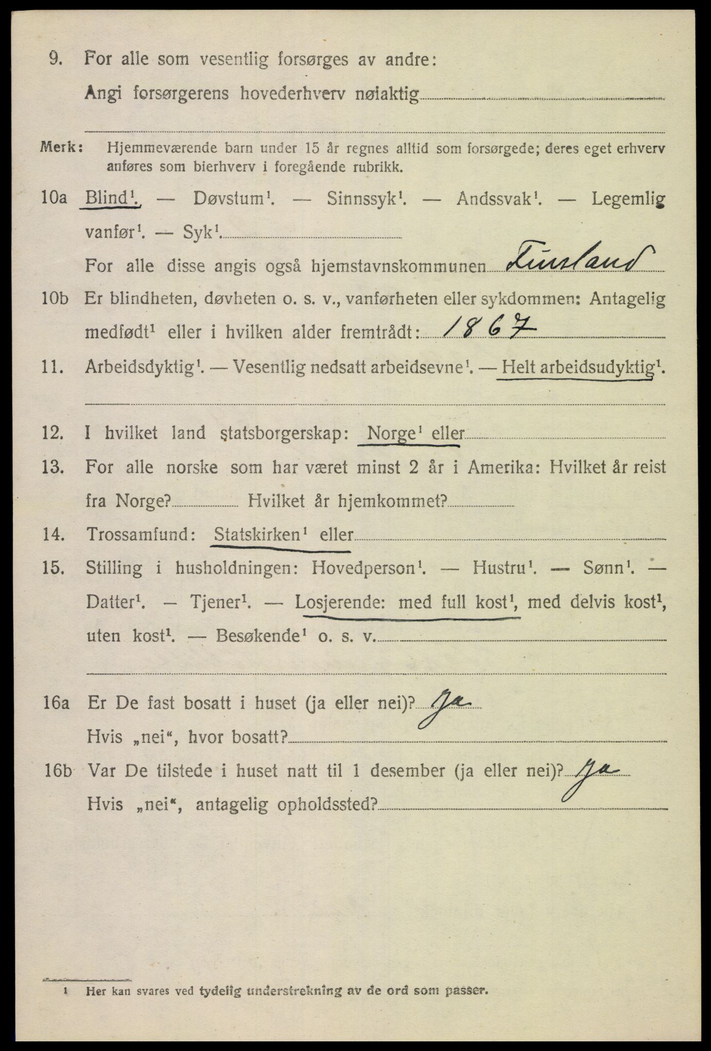 SAK, 1920 census for Finsland, 1920, p. 721